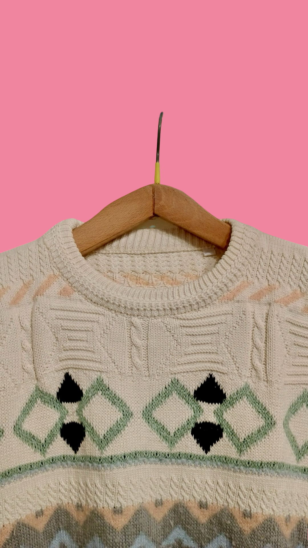 Vintage Multicolor Fantasy 90's Sweater Woman Size L