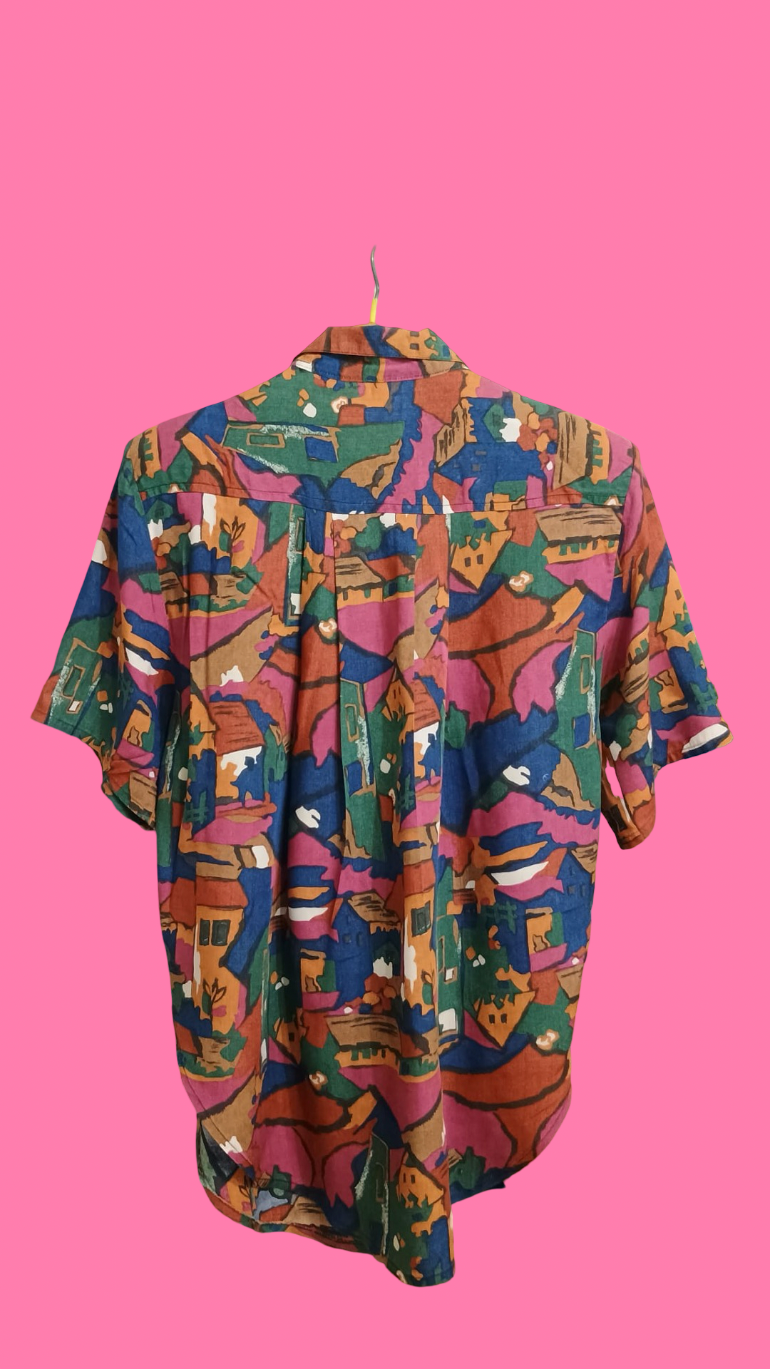 Vintage Multicolor Fantasy 90's Spring Shirt Woman Size M