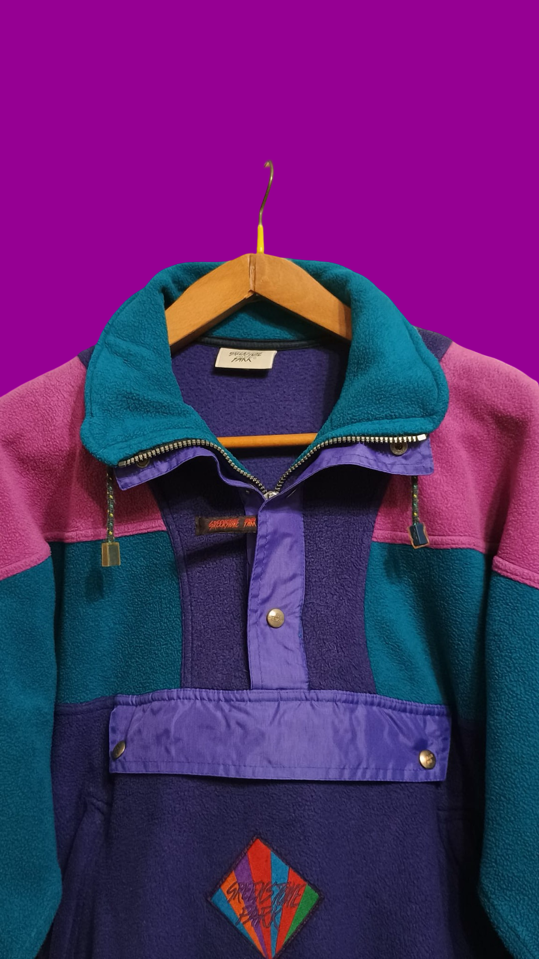 Vintage Multicolor Fantasy 90's Fleece Unisex Size M