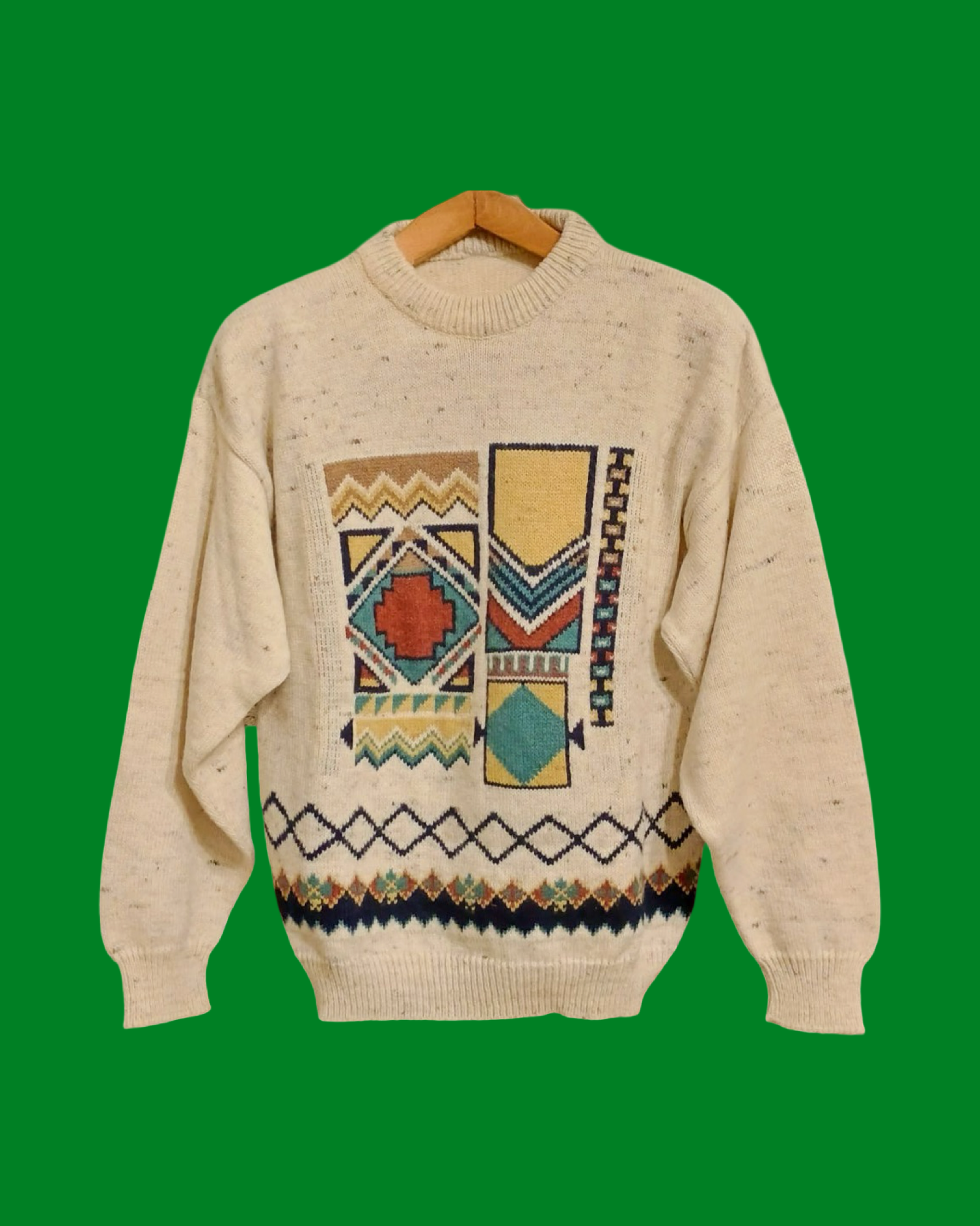 Vintage Multicolor Fantasy 90's Sweater Unisex Size S