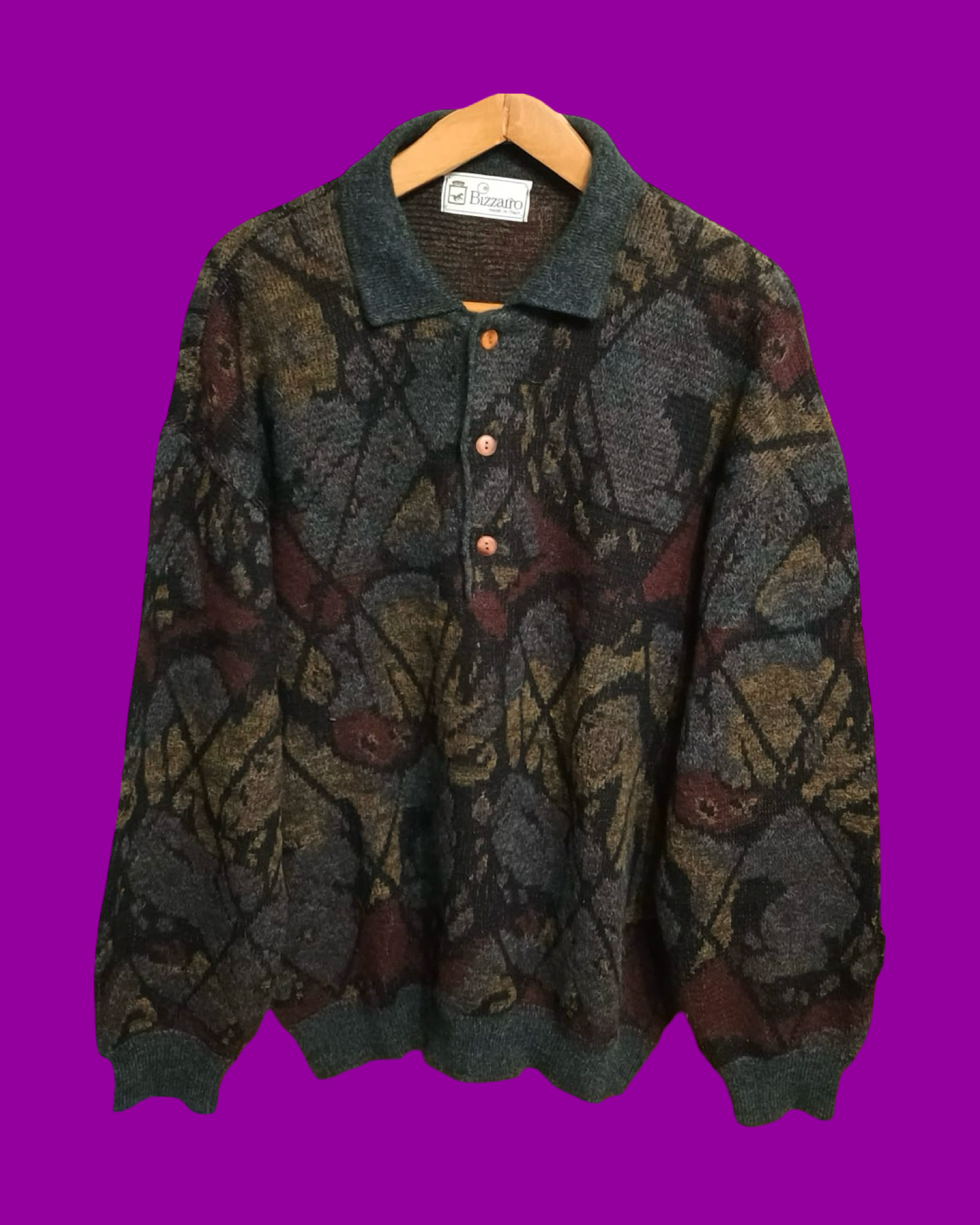 Vintage Multicolor Fantasy 90's Sweater Unisex Size XL