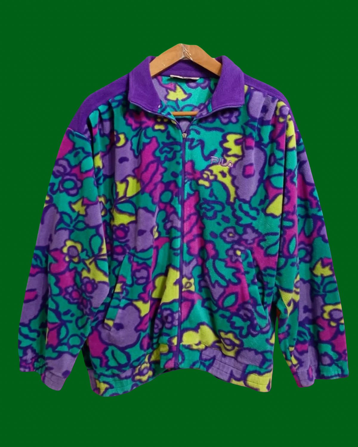 Vintage Multicolor Fantasy 90's Rare Fila Fleece Unisex Size M