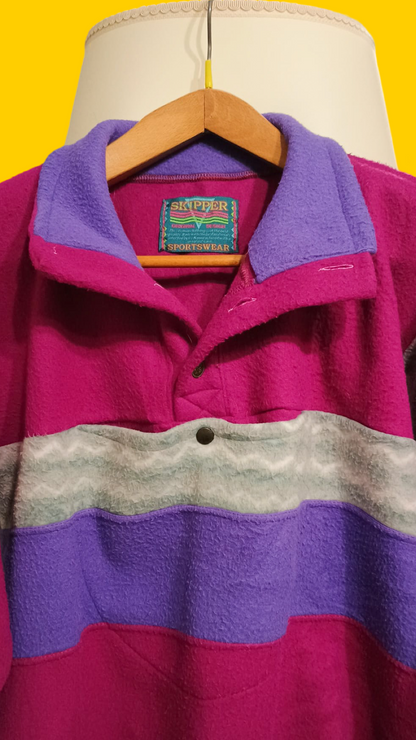 Pile Vintage Multicolor A Fantasia Anni 90 Unisex Size XL