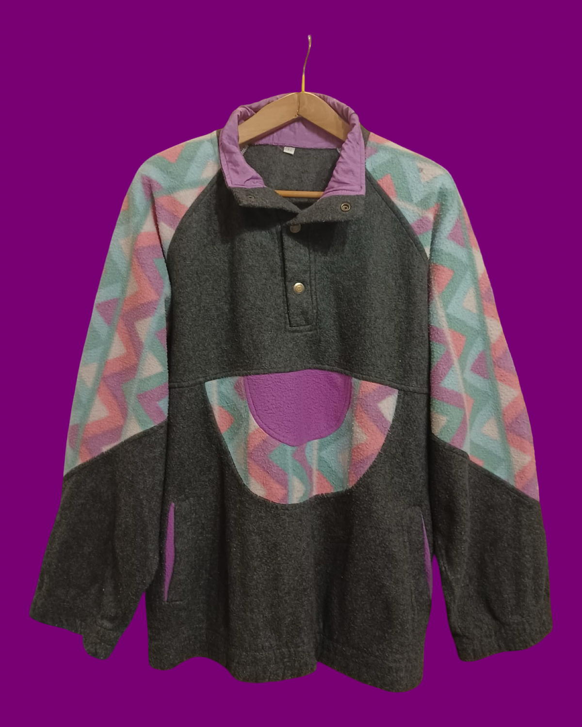 Vintage Multicolor Fantasy 90's Rare Fleece Unisex Size XL