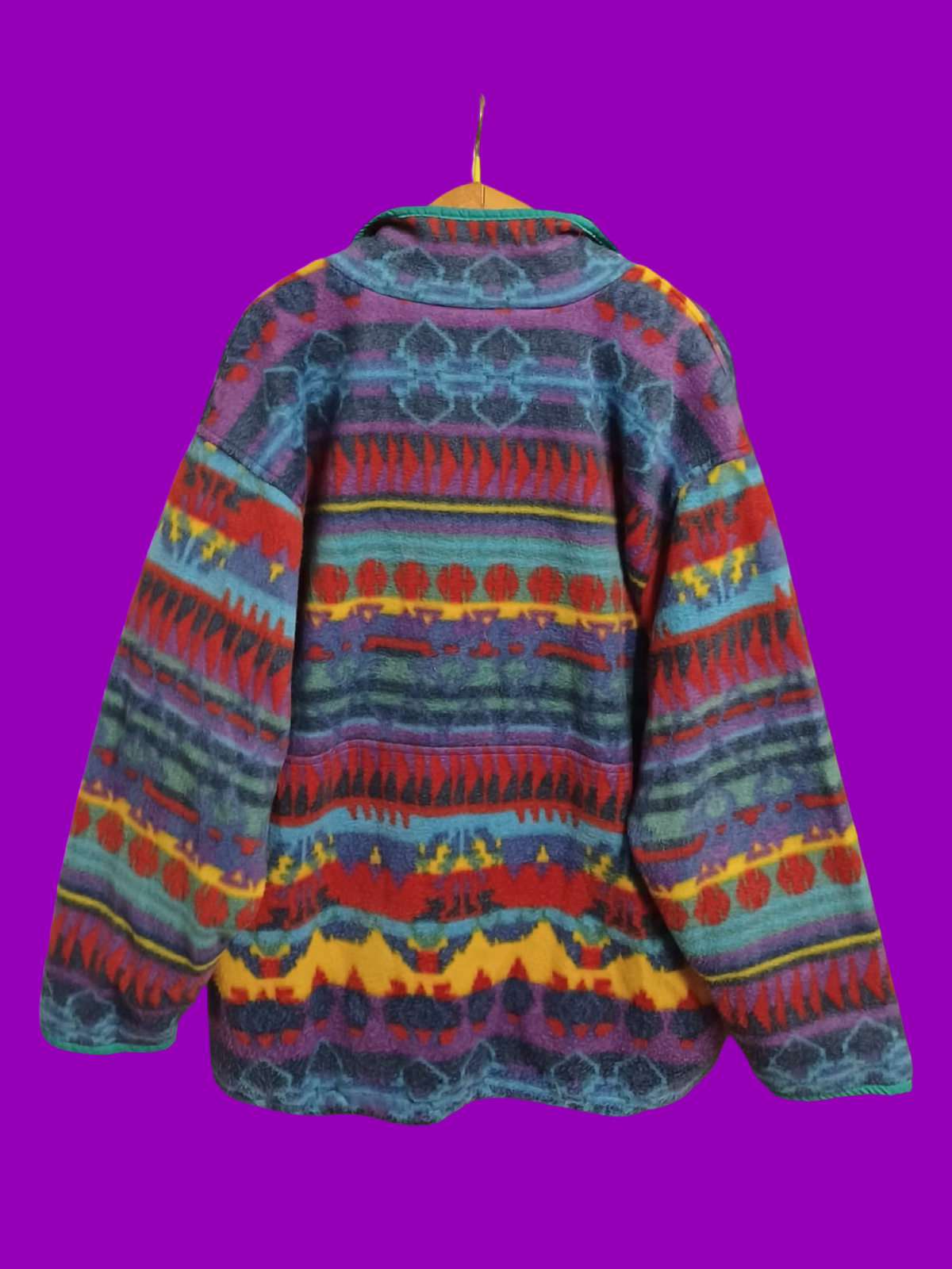 Vintage Multicolor Fantasy 90's Rare Fleece Unisex Size XL