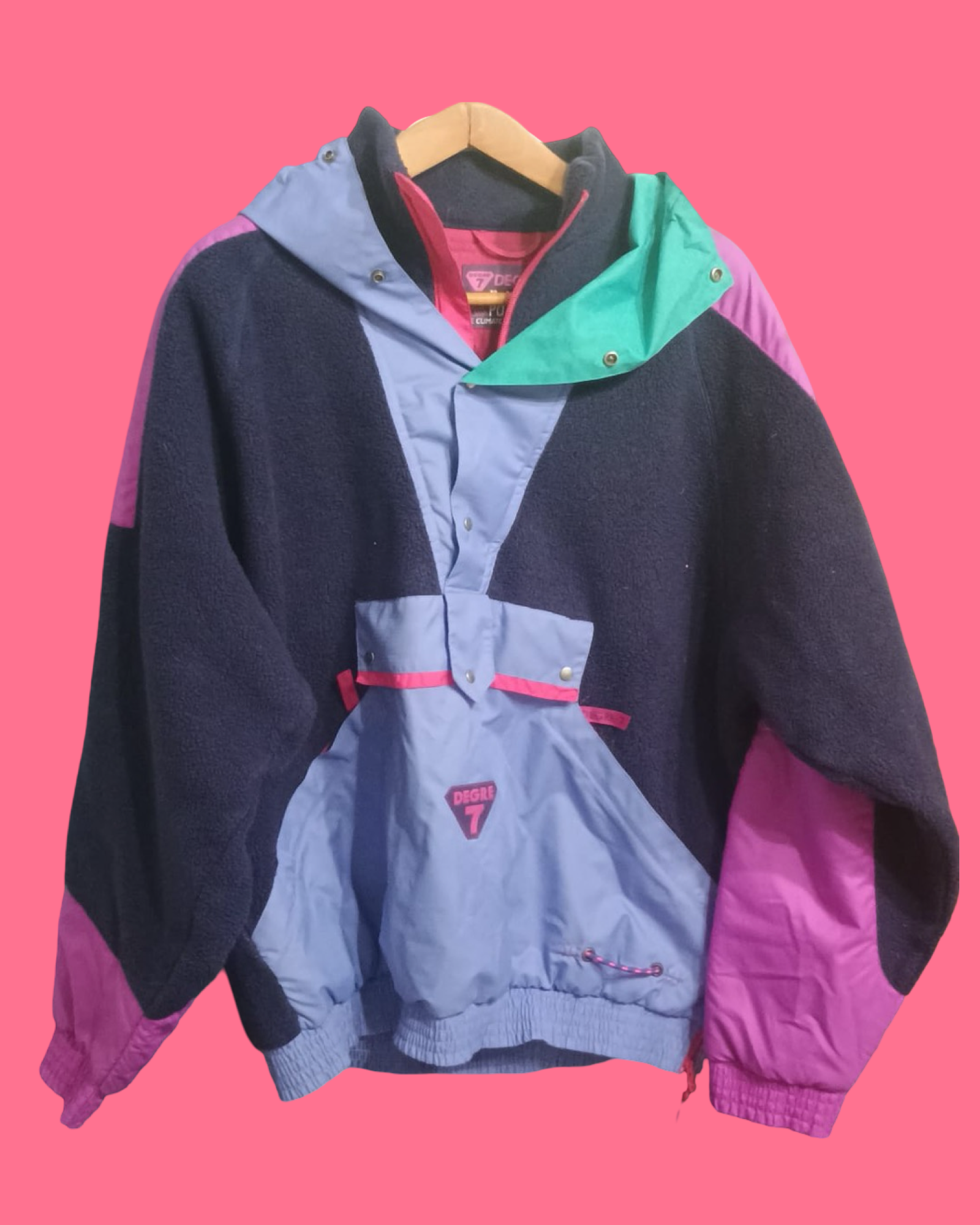 Vintage Multicolor Fantasy 90's Jacket Sweatshirt Unisex Size XL