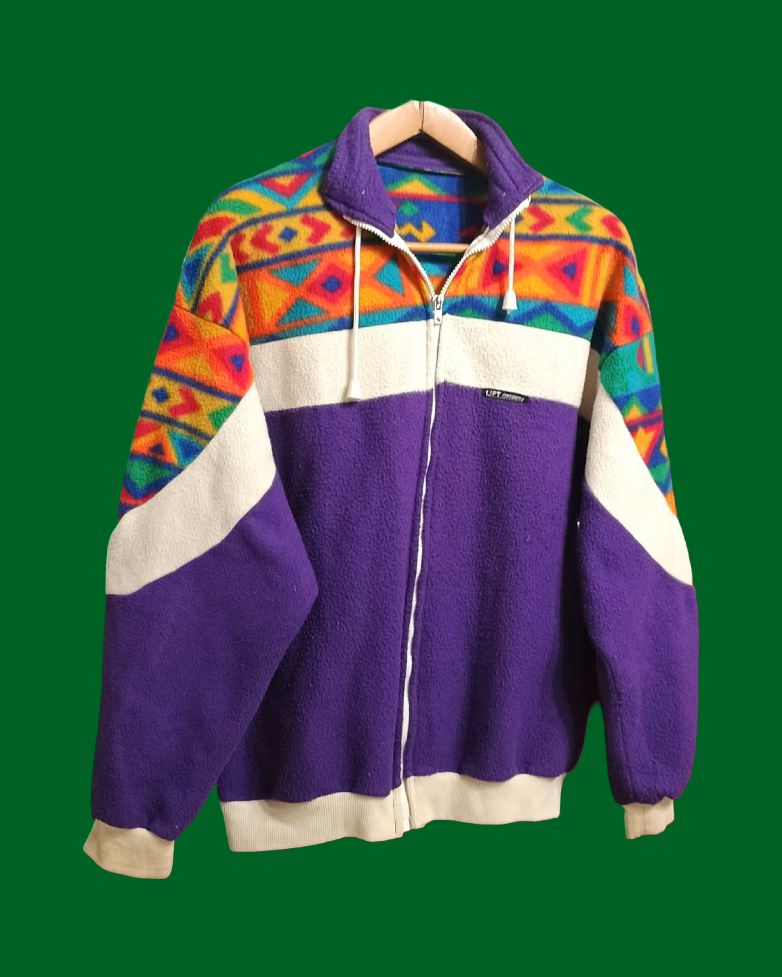 Vintage Multicolor Fantasy 90's Fleece Unisex Size L