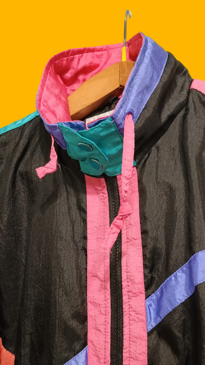 Soft Jacket Vintage Multicolor A Fantasia Anni 90 Unisex Size L