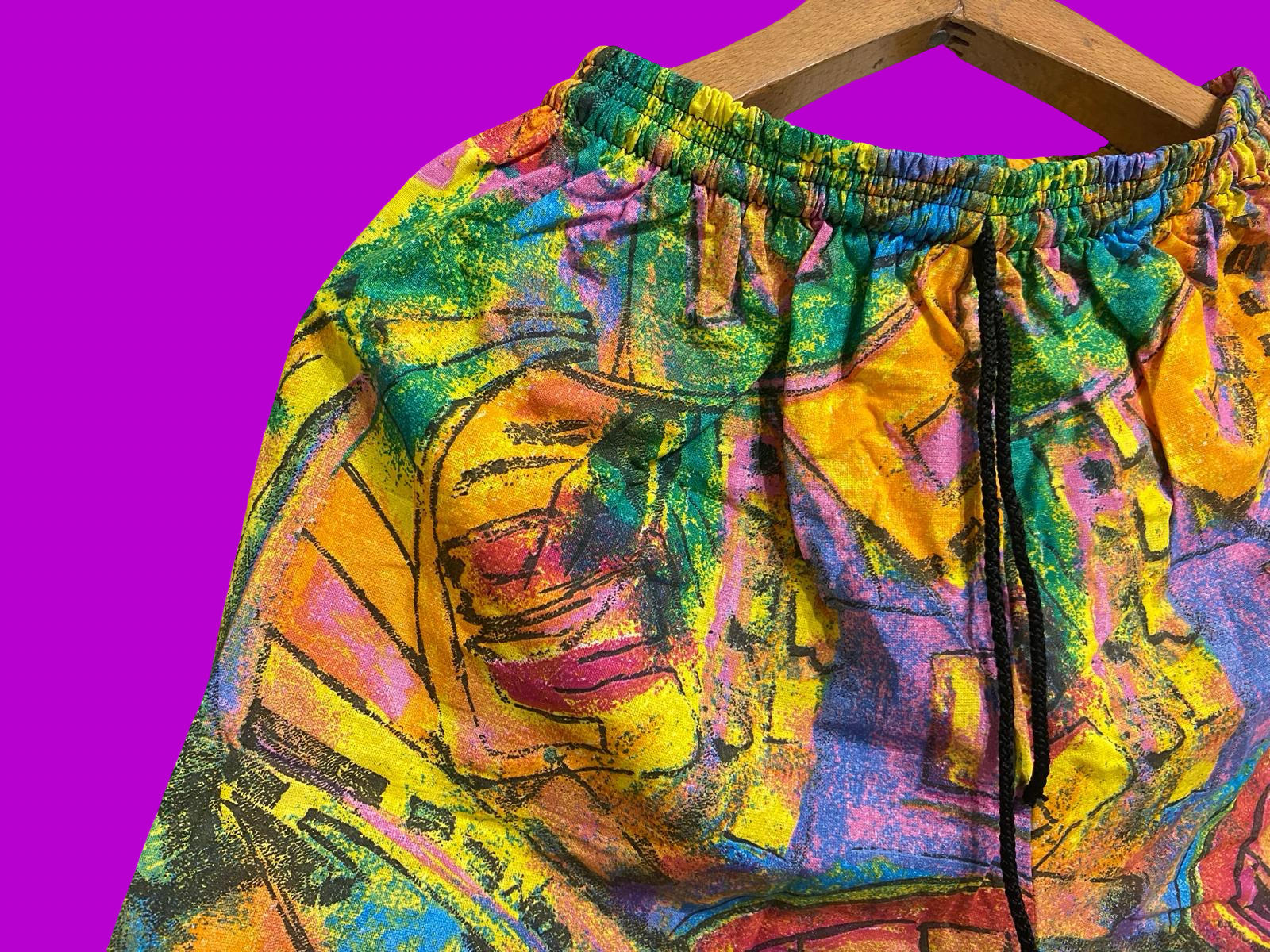 Vintage Multicolor Fantasy 90's Swimming Suit Unisex Size M