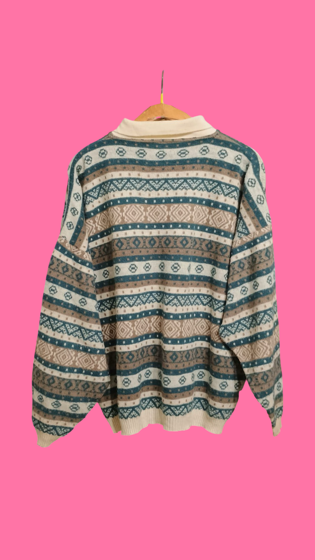 Vintage Multicolor Fantasy 90's Sweater Unisex Size L