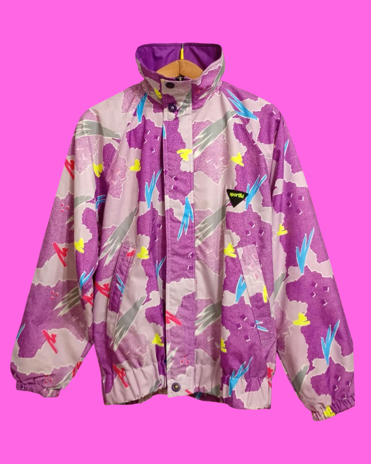 Vintage Multicolor Fantasy 90's Rare Jacket Unisex Size XL