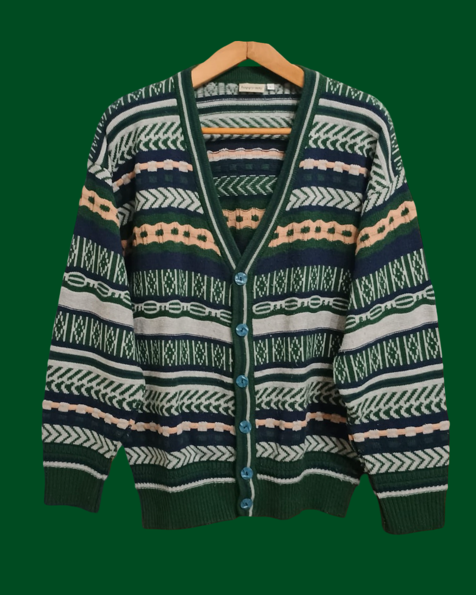 Vintage Multicolor Fantasy 90's Sweater Unisex Size L