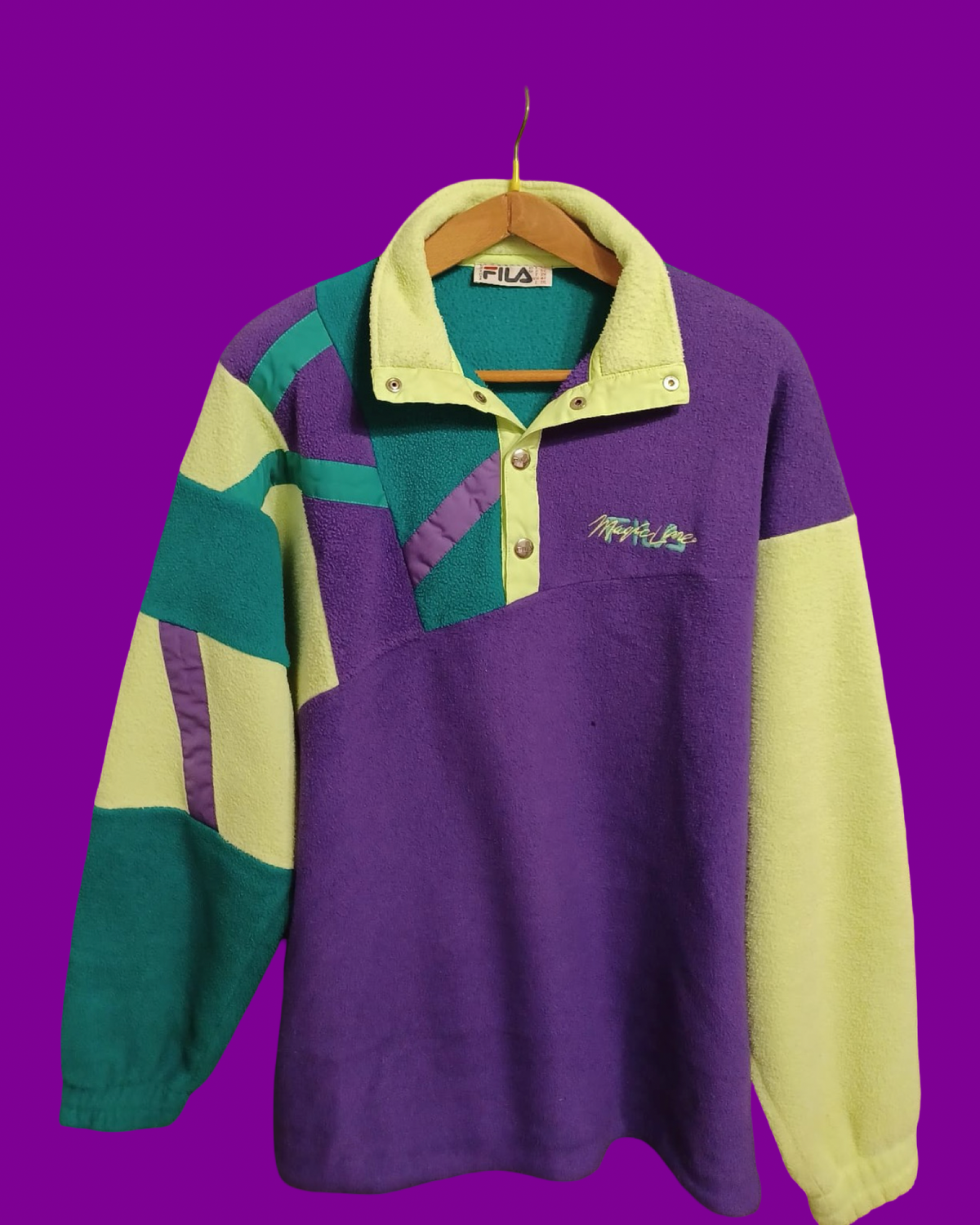 Vintage Multicolor Fantasy 90's Fila Fleece Unisex Size XL
