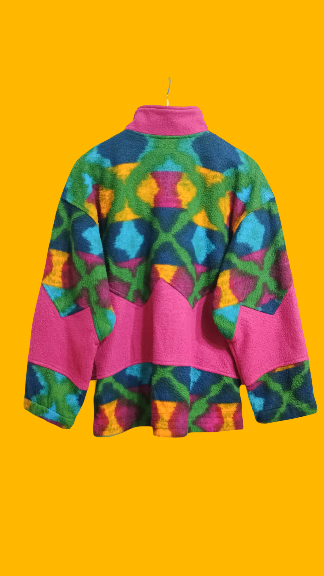 Sweatshirt Vintage Multicolor A Fantasia Anni 90 Unisex Size M