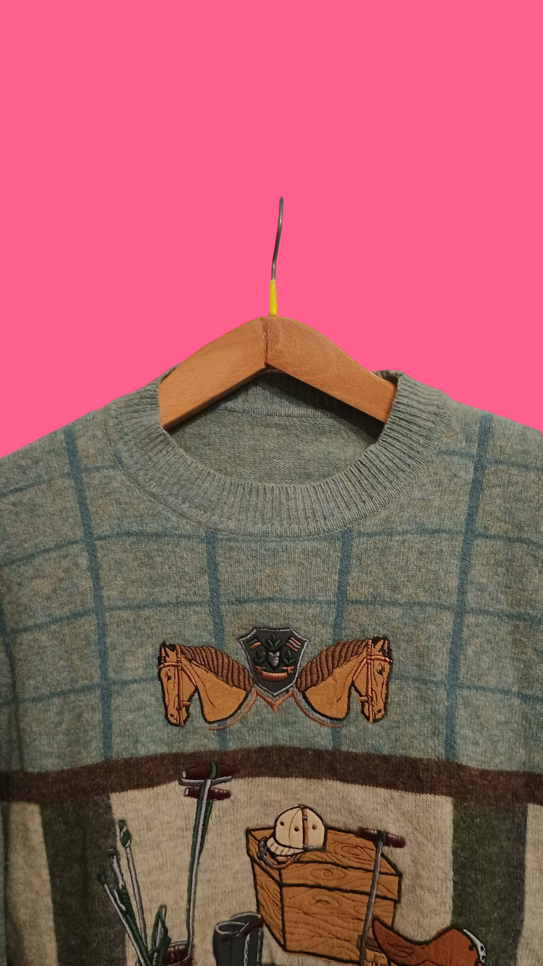 Vintage Multicolor Fantasy 90's Sweater Unisex Size L