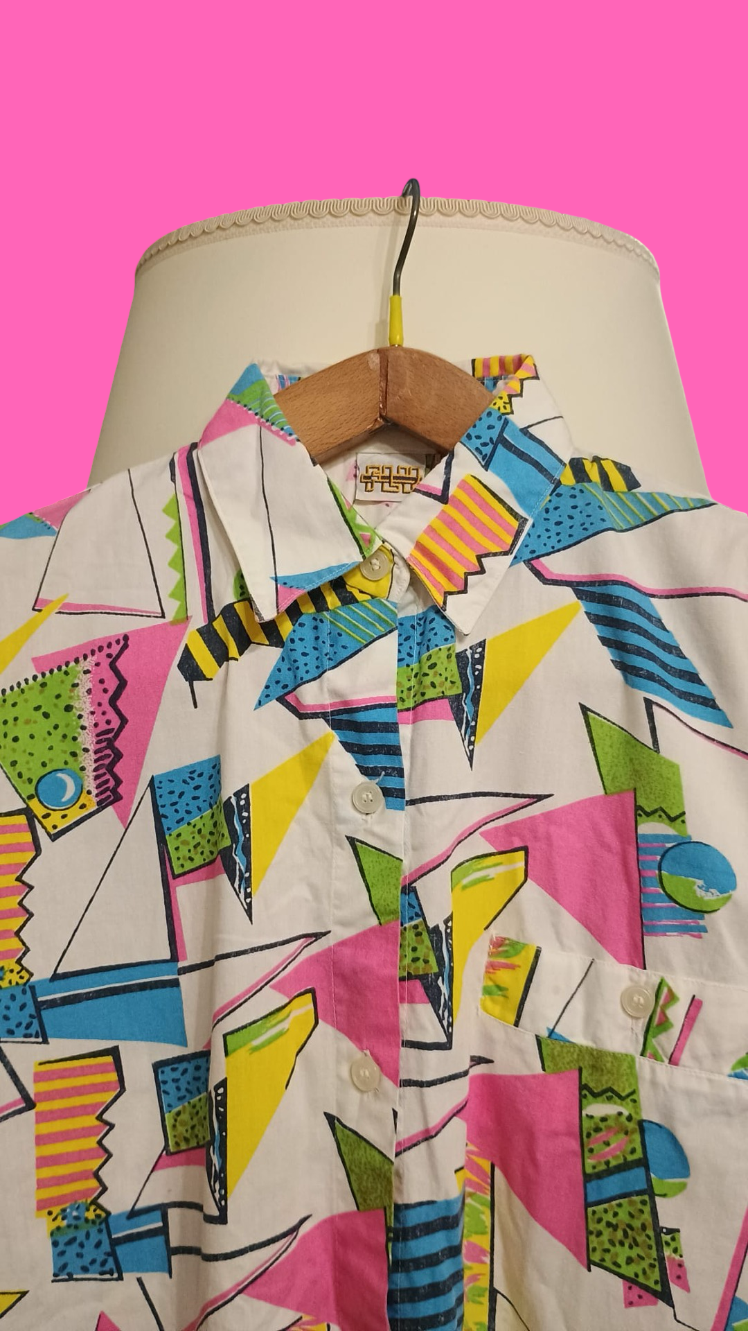 Vintage Multicolor Fantasy 90's Shirt Woman Size M