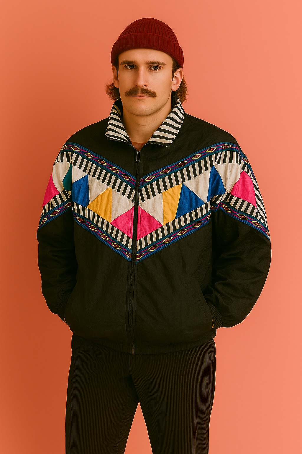 Vintage Multicolor Fantasy 90's Windbreaker Unisex Size M