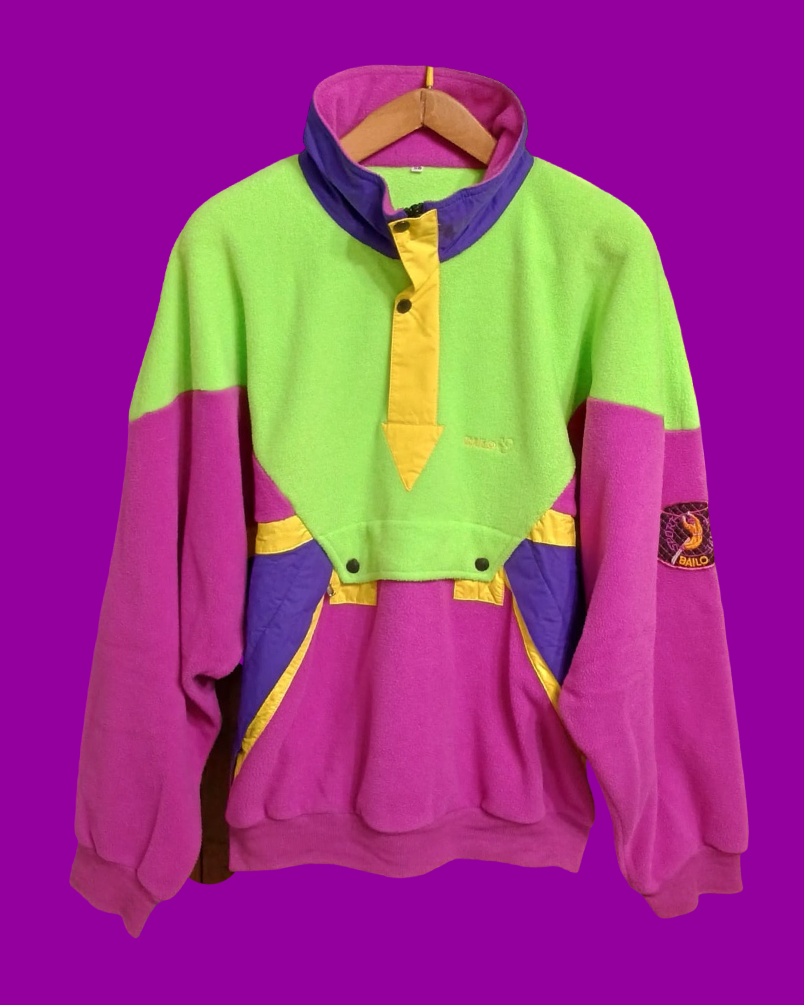 Vintage Multicolor Fantasy 90's Fleece Unisex Size XL