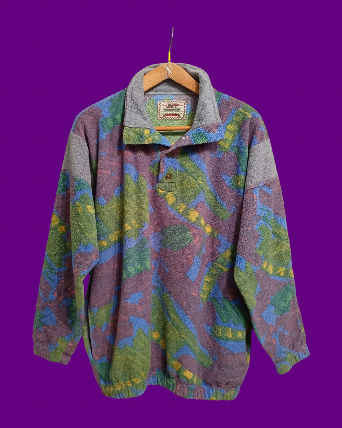 Vintage Multicolor Fantasy 90's Fleece Unisex Size XL