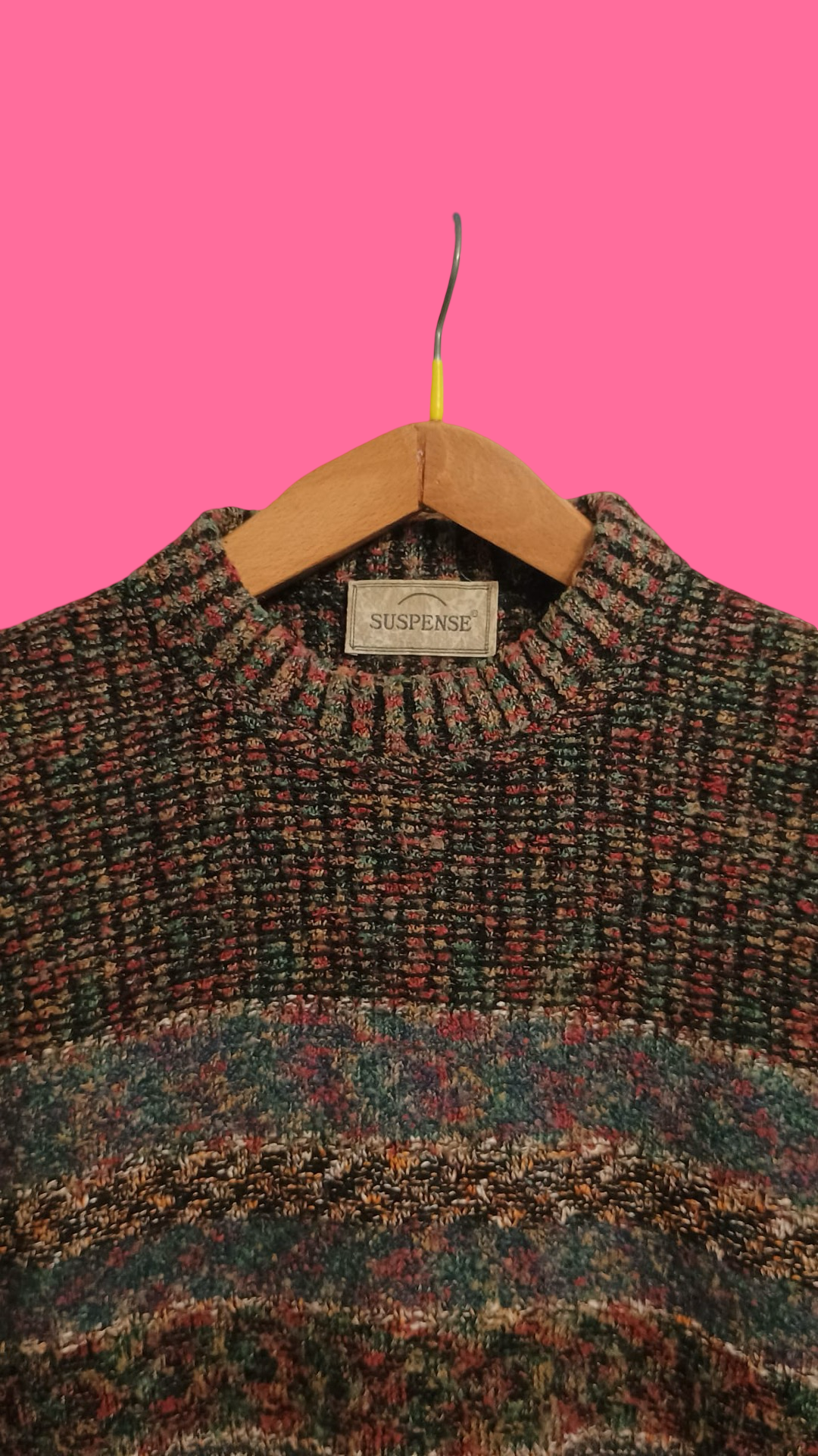 Vintage Multicolor Fantasy 90's Sweater Unisex Size L