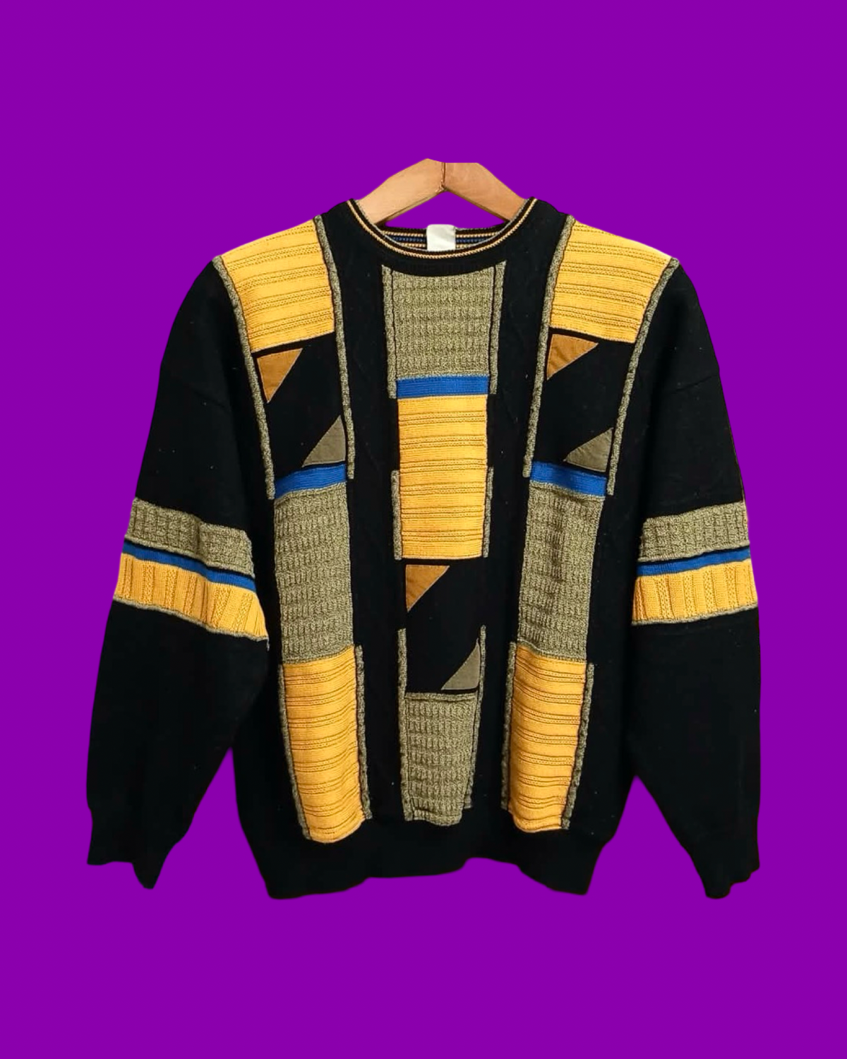Vintage Multicolor Fantasy 90's Sweater Woman Size S