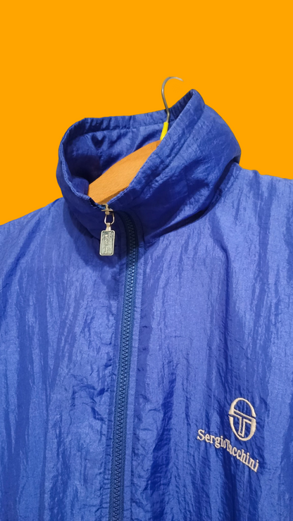Soft Jacket Vintage Sergio Tacchini Multicolor A Fantasia Anni 90 Unisex Spring Size L