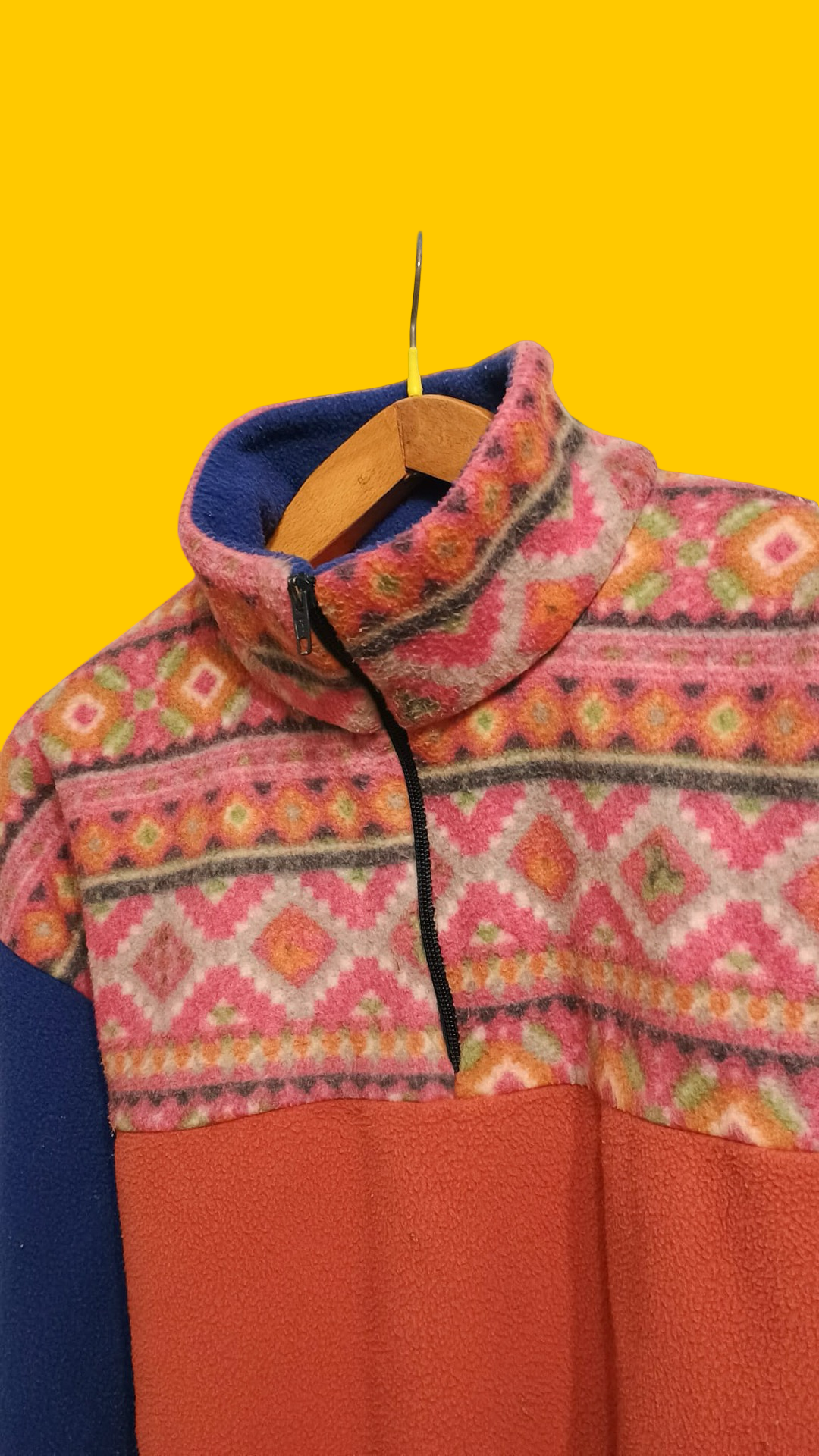 Sweatshirt Vintage Multicolor A Fantasia Anni 90 Unisex Size XL