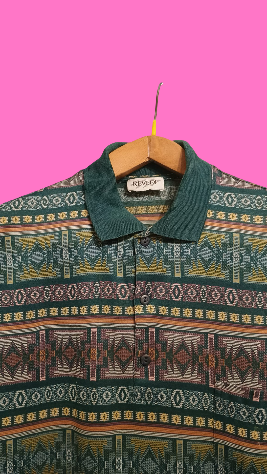 Vintage Multicolor Fantasy 90's Polo Unisex Size M