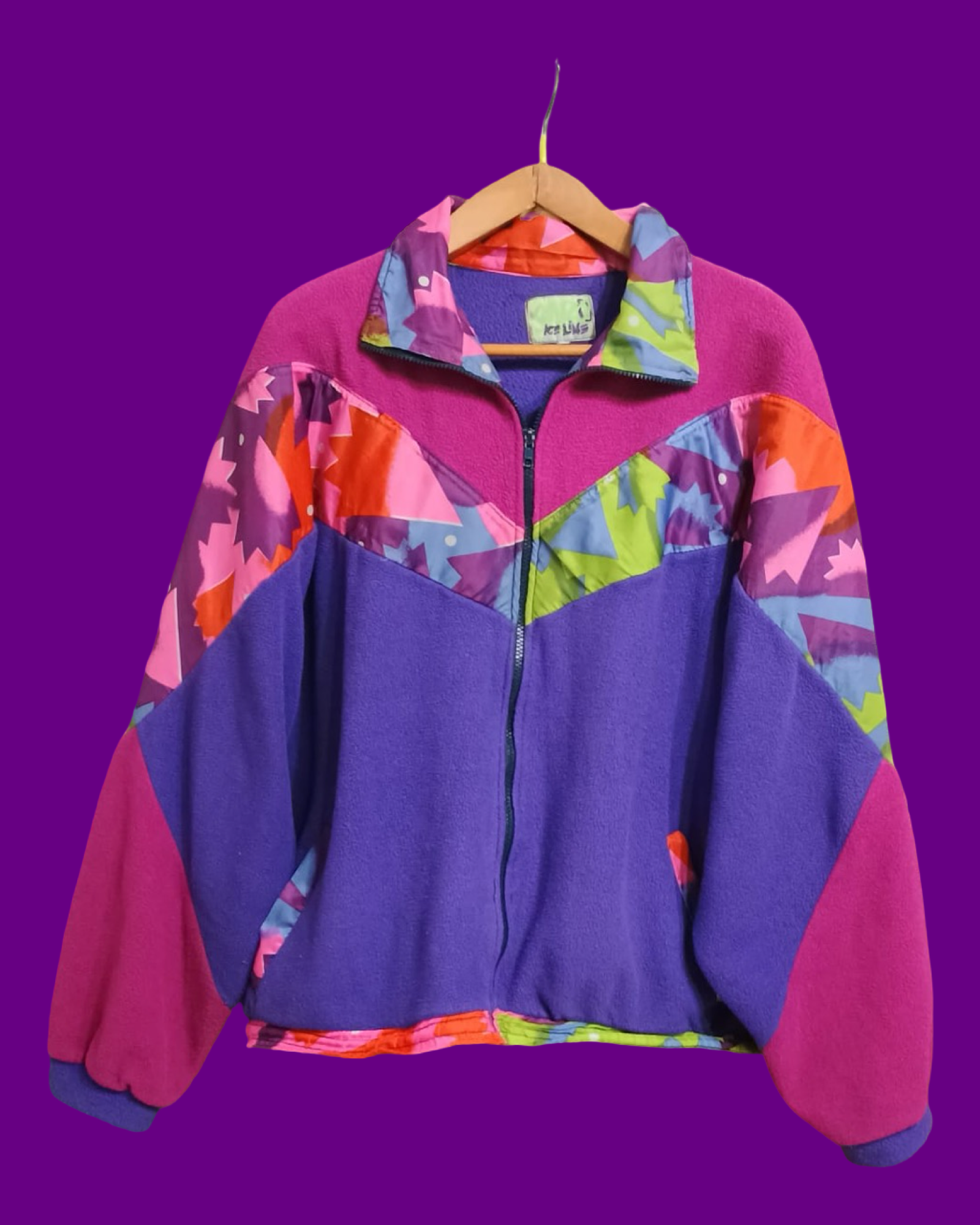 Vintage Multicolor Fantasy 90's Fleece Unisex Size M