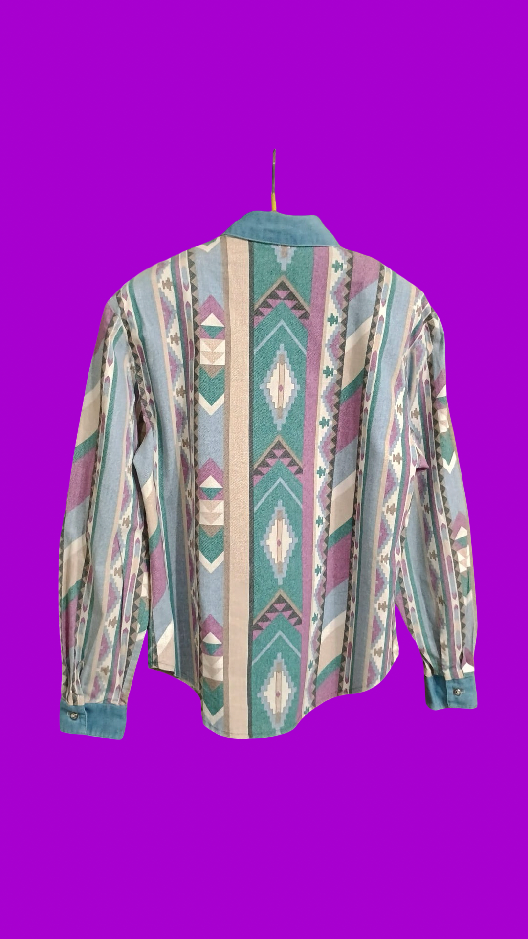 Vintage Multicolor Fantasy 90's Shirt Woman Size M