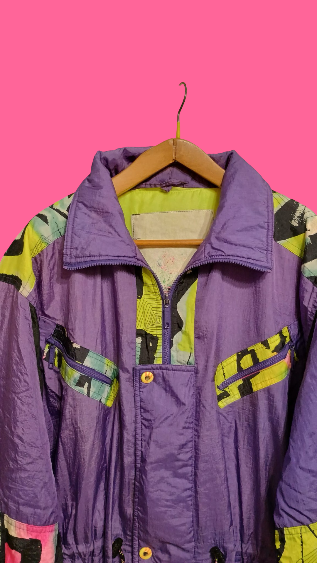 Vintage Multicolor Fantasy 90's Snow Jacket Unisex Size XL