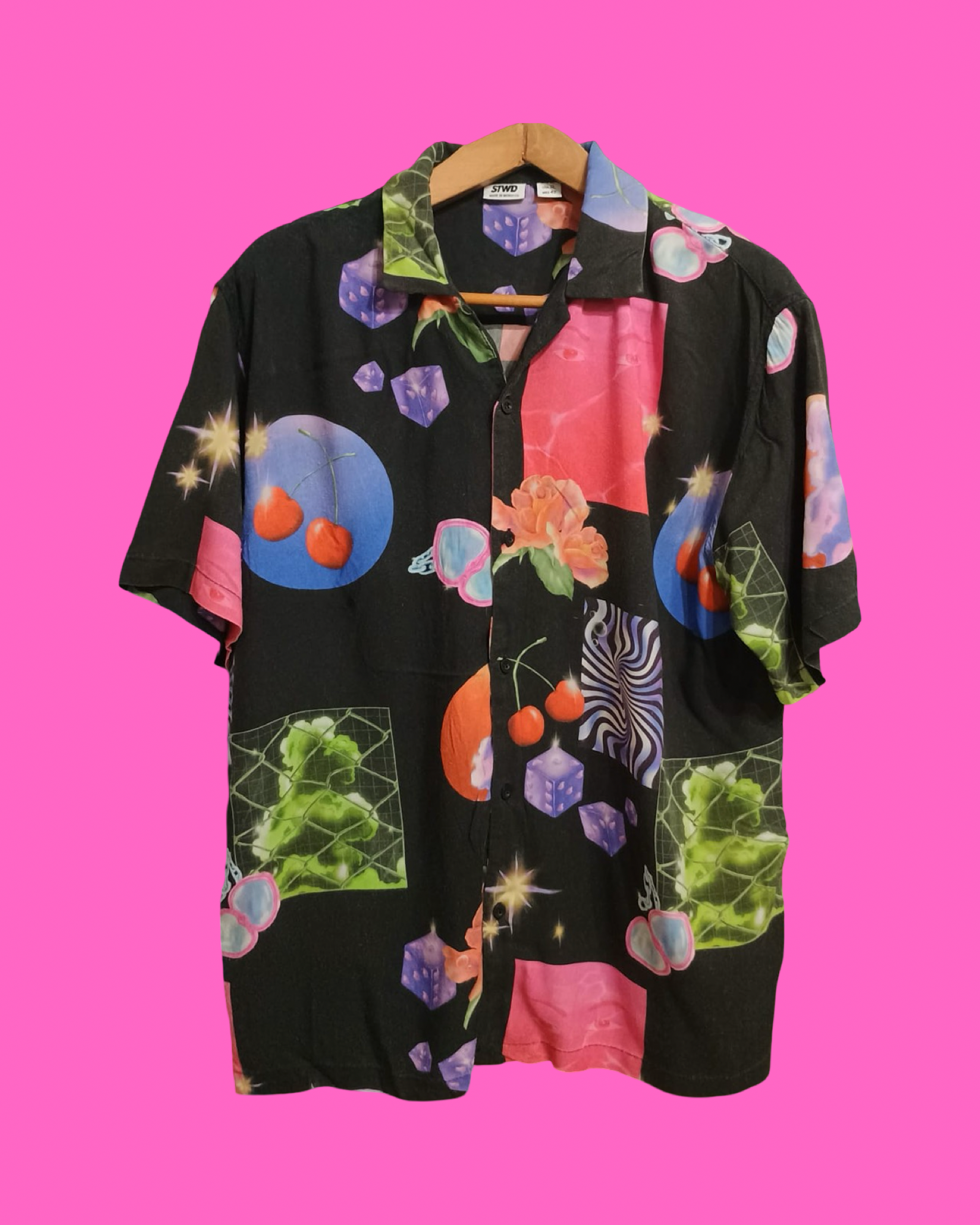 Vintage Style Multicolor Fantasy Shirt Unisex Size L
