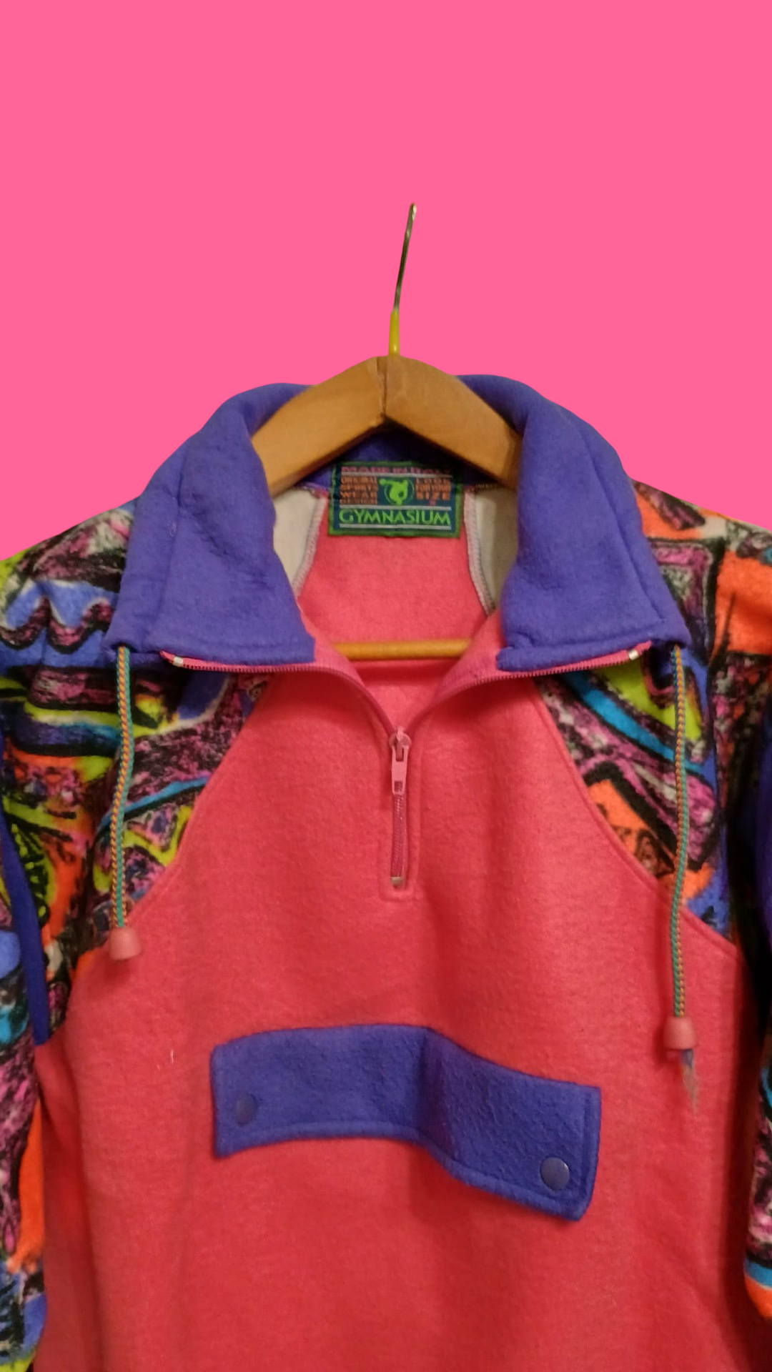 Vintage Multicolor Fantasy 90's Fleece Woman Size S