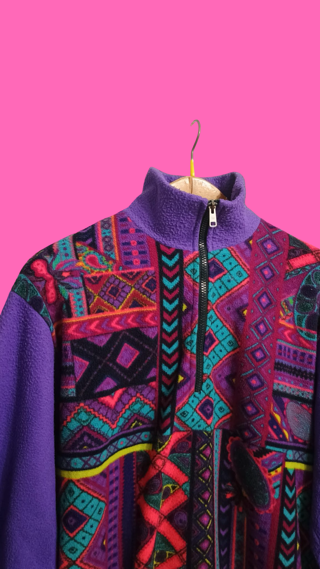 Vintage Multicolor Fantasy 90's Fleece Unisex Size M