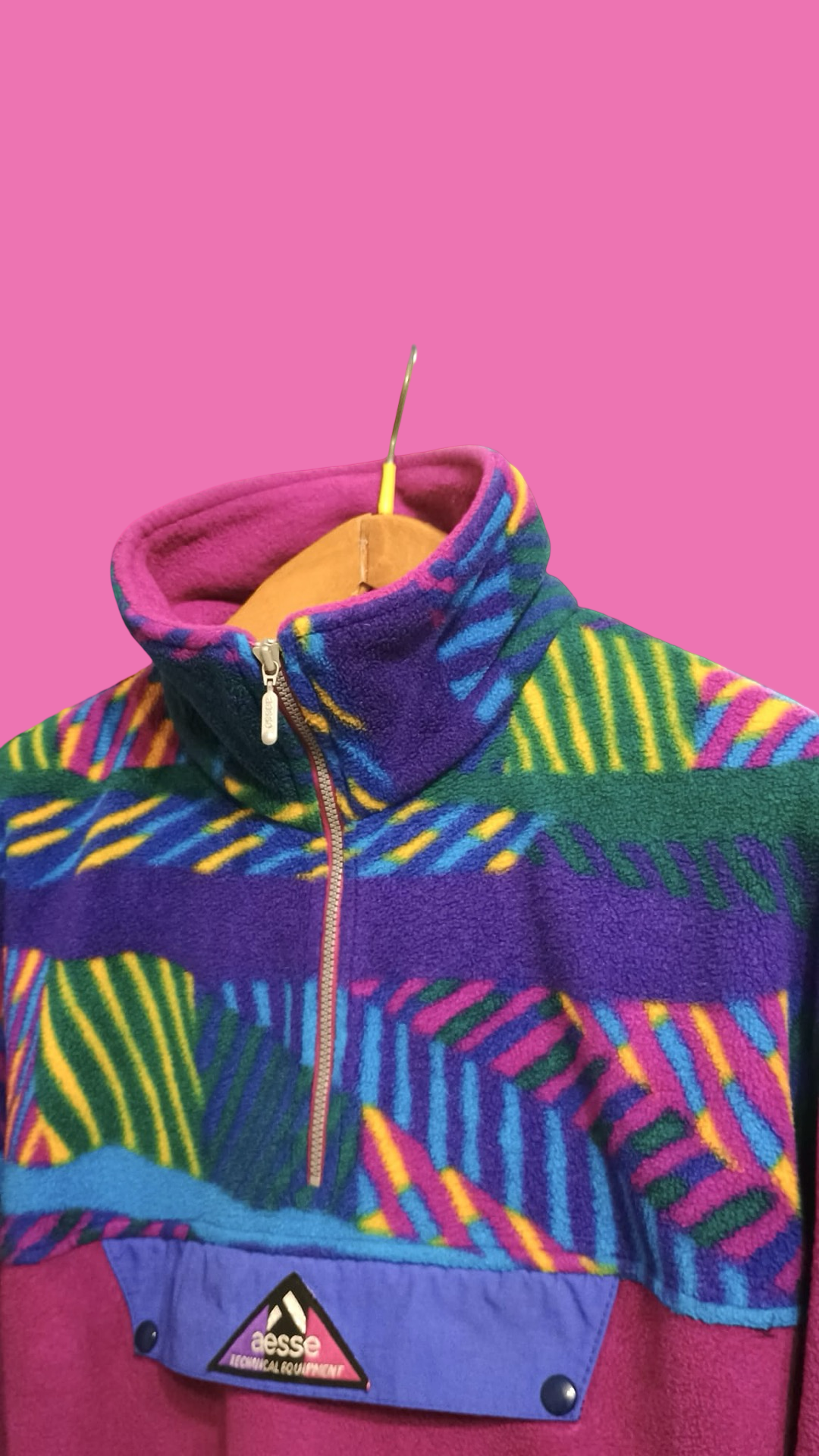 Vintage Multicolor Fantasy 90's Fleece Unisex Size M