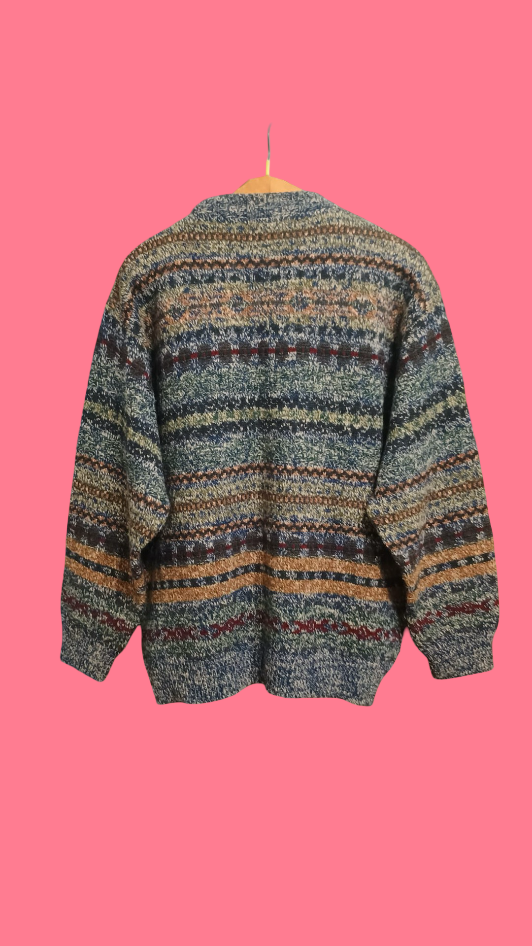 Vintage Multicolor Fantasy 90's Sweater Unisex Size L