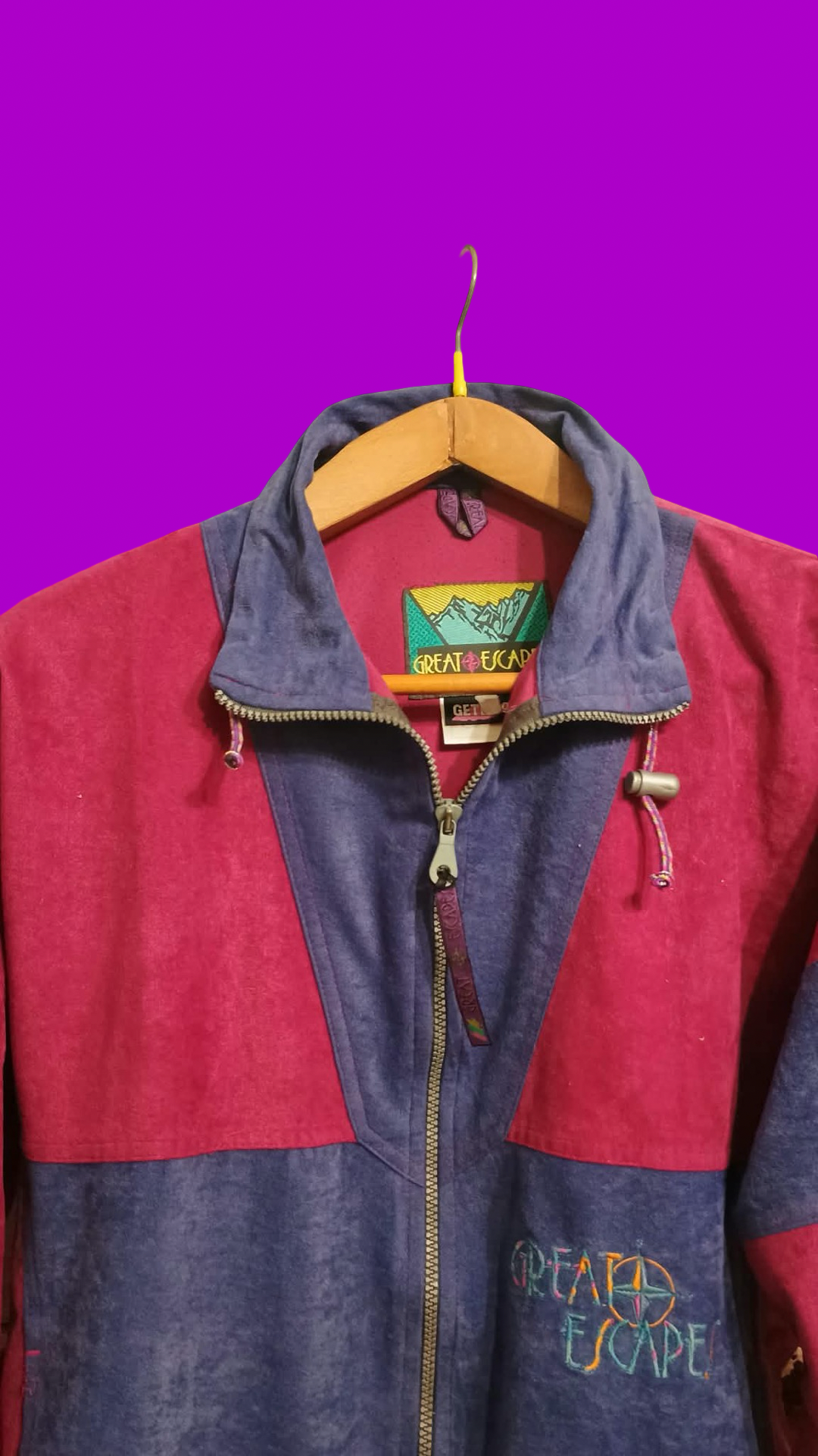 Vintage Multicolor Fantasy 90's Fleece Unisex Size M