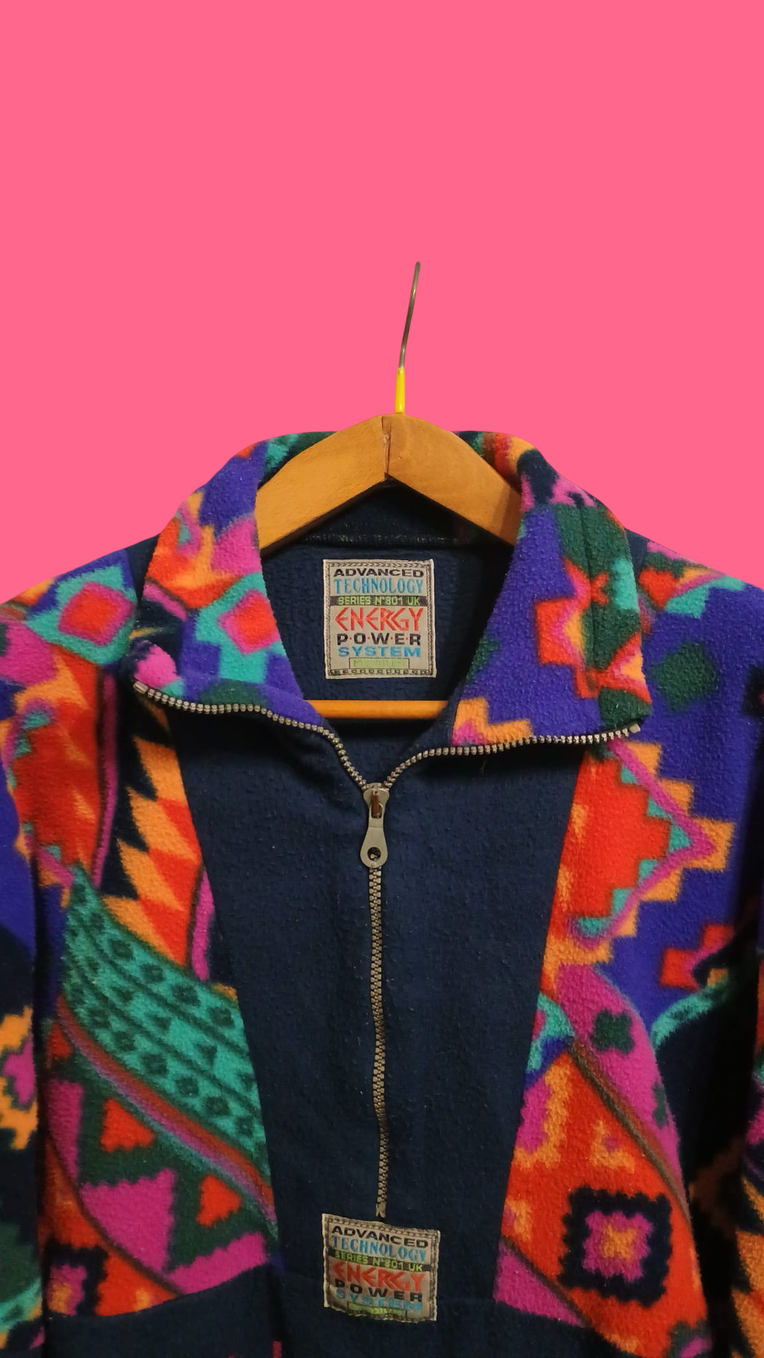 Vintage Multicolor Fantasy 90's Fleece Unisex Size M