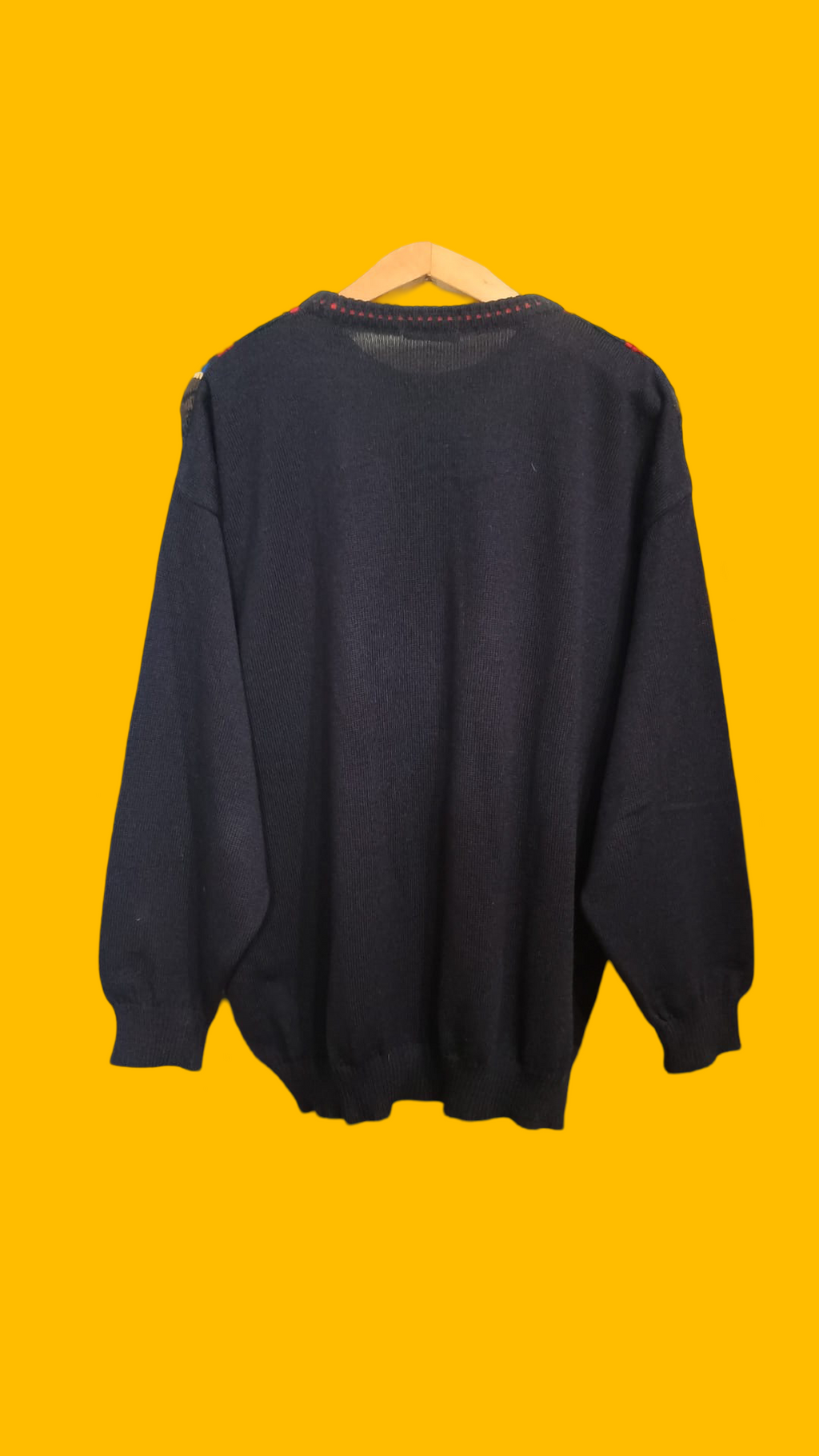 Maglione Vintage Multicolor A Fantasia Anni 90 Unisex Size XL