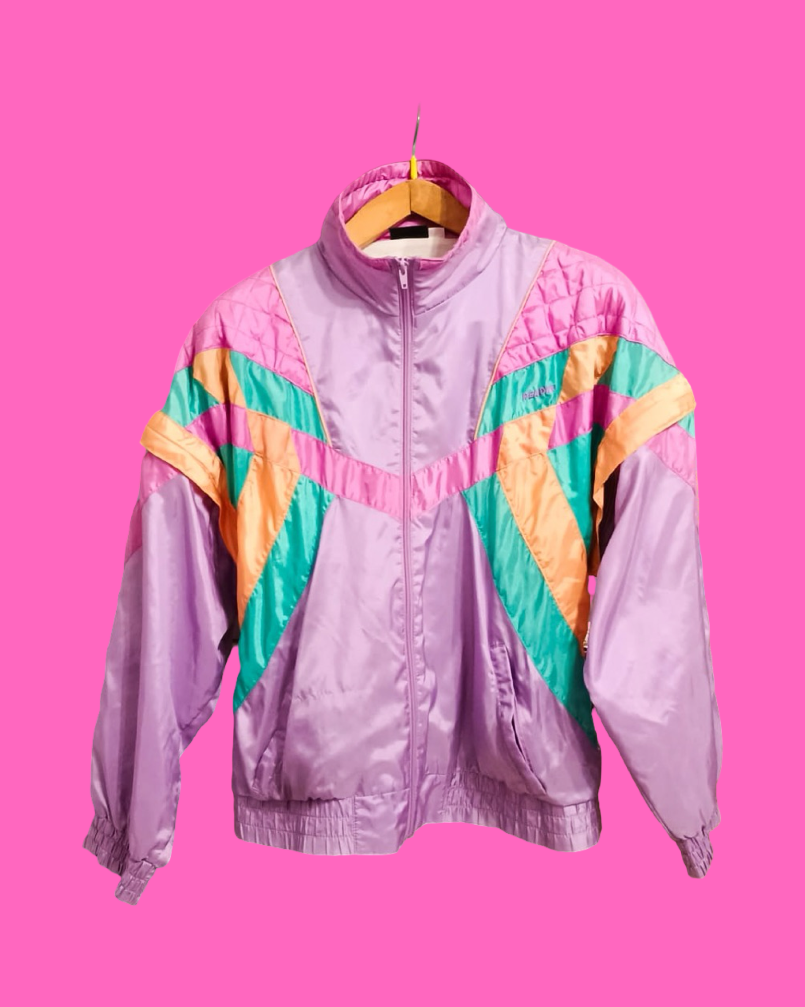 Soft Jacket Vintage Multicolor A Fantasia Anni 90 Woman Size L