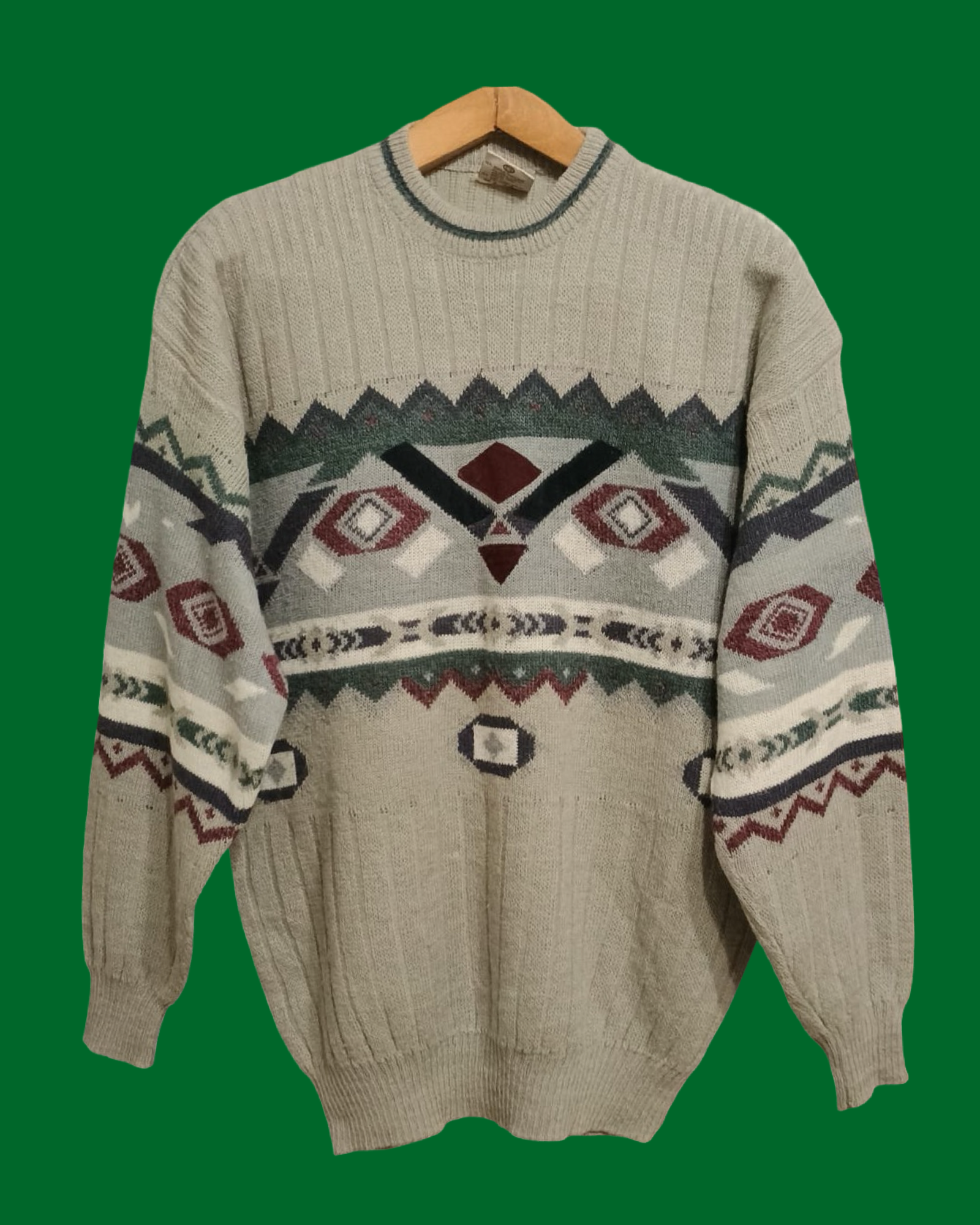 Vintage Multicolor Fantasy 90's Sweater Unisex Size L