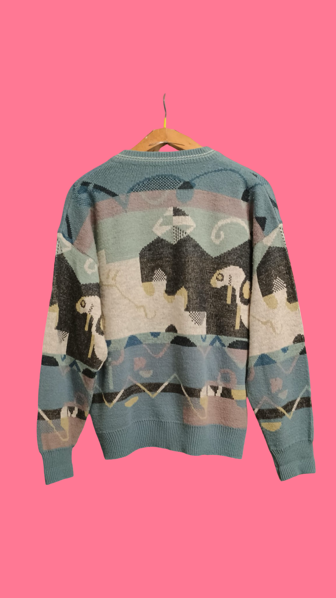 Vintage Multicolor Fantasy 90's Sweater Unisex Size M
