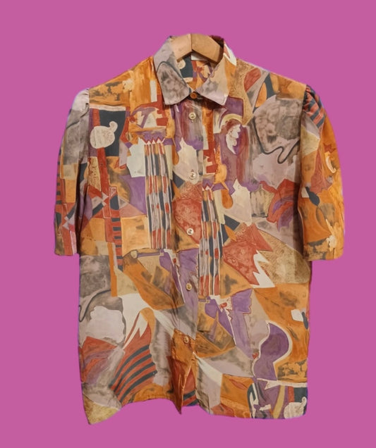Vintage Multicolor Fantasy 90's Shirt Unisex Size M