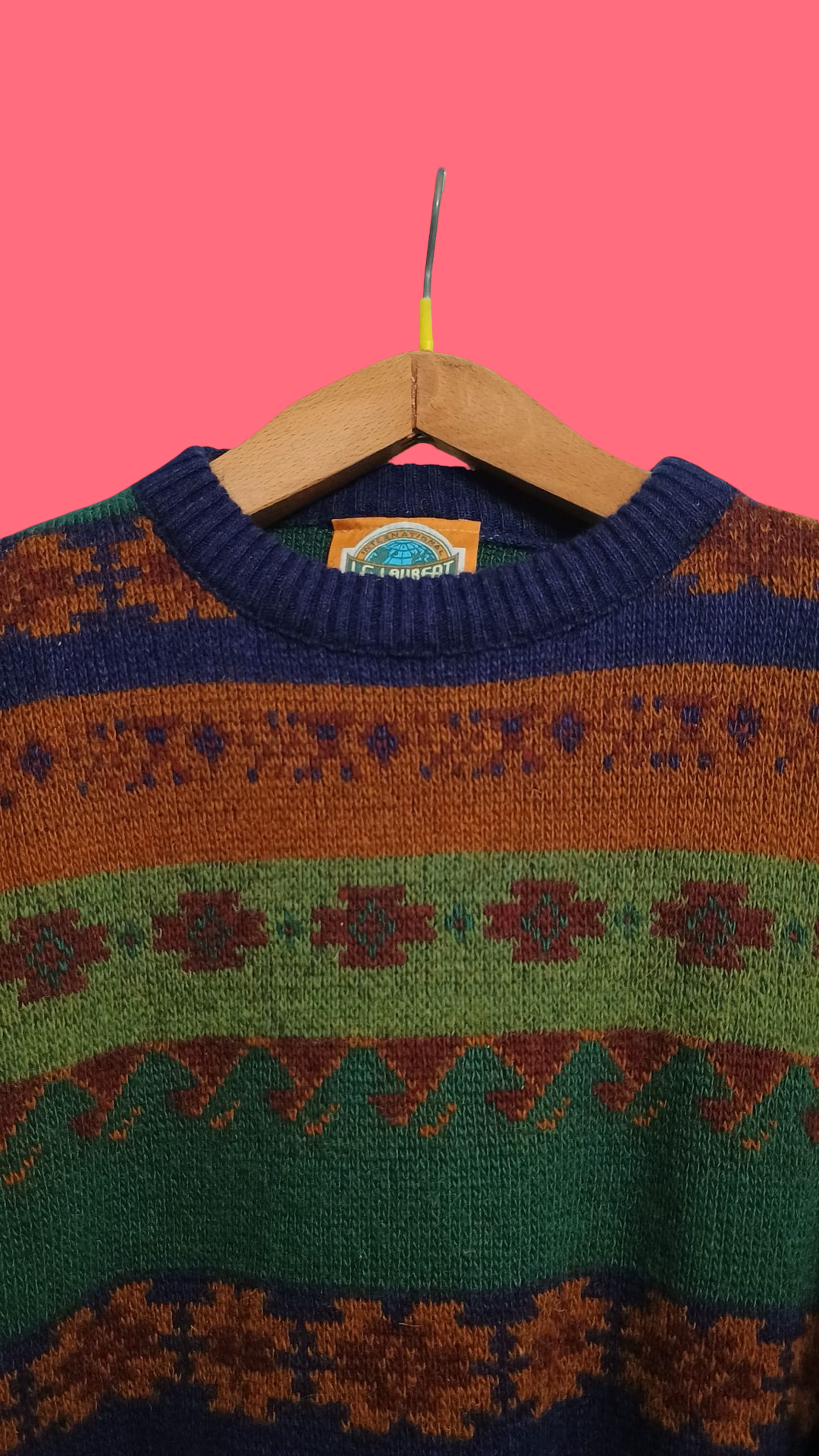 Vintage Multicolor Fantasy 90's Sweater Unisex Size M
