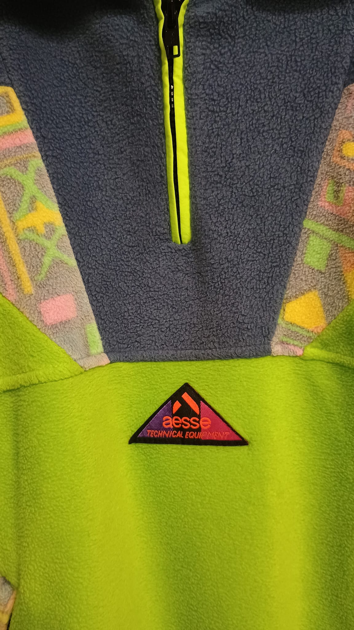 Vintage Multicolor Fantasy 90's Aesse Fleece Unisex Size L