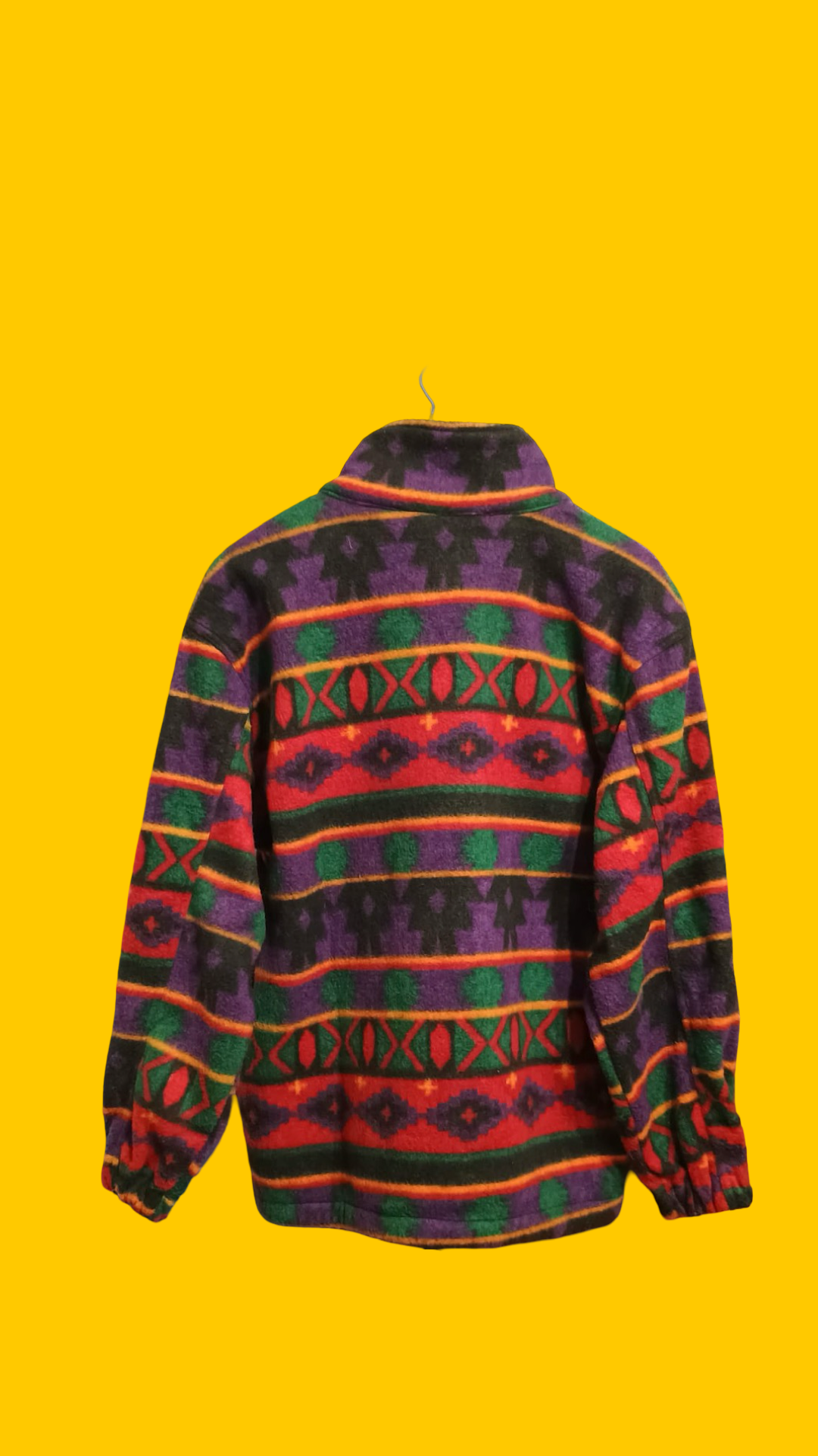 Sweatshirt Vintage Multicolor A Fantasia Anni 90 Unisex Size M