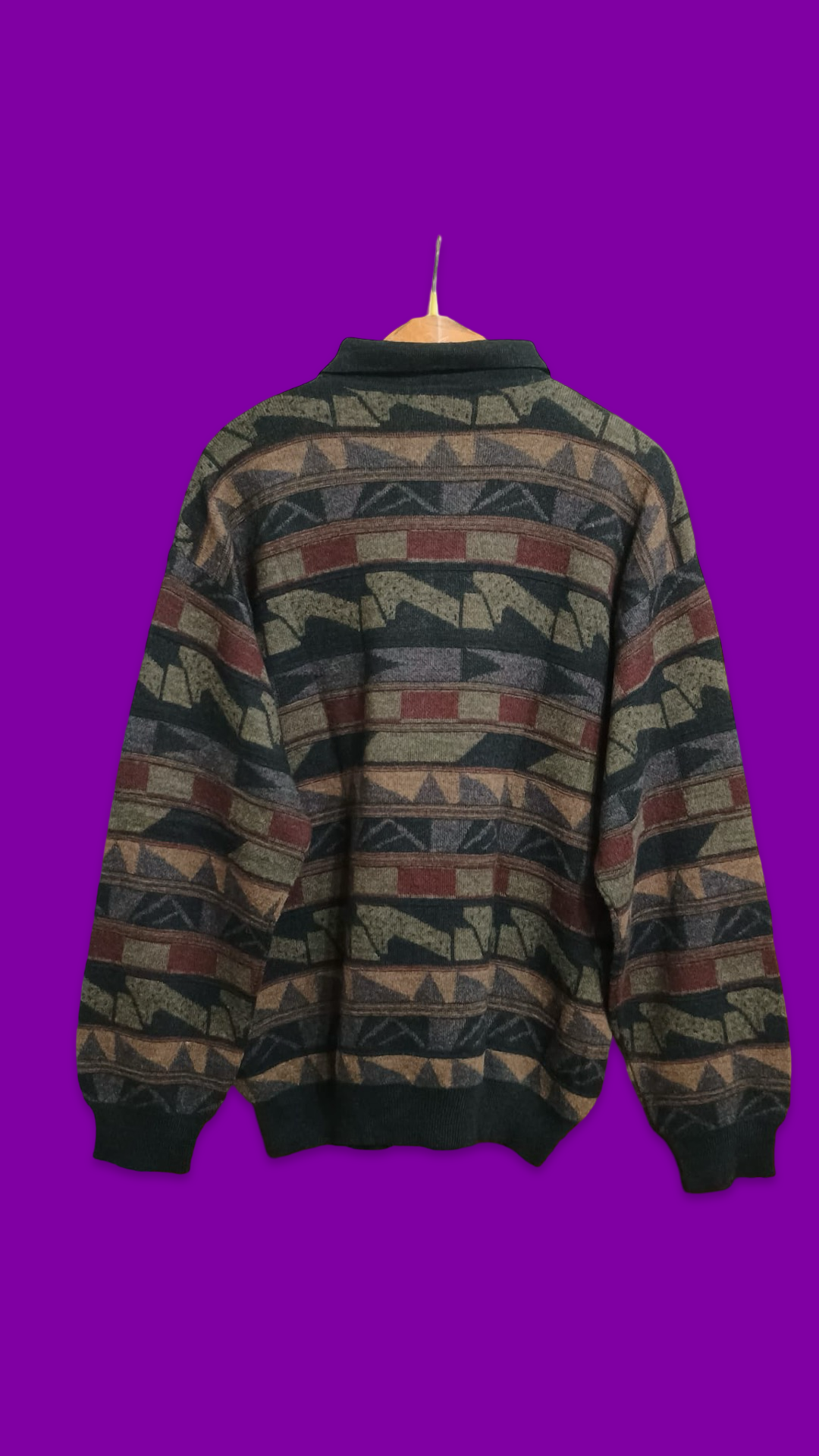 Vintage Multicolor Fantasy 90's Sweater Unisex Size L