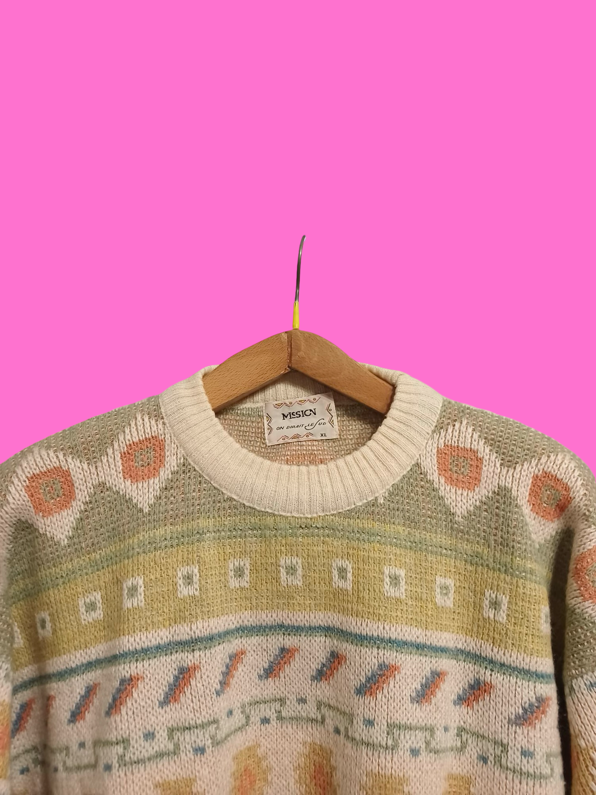 Vintage Multicolor Fantasy 90's Sweater Unisex Size XL