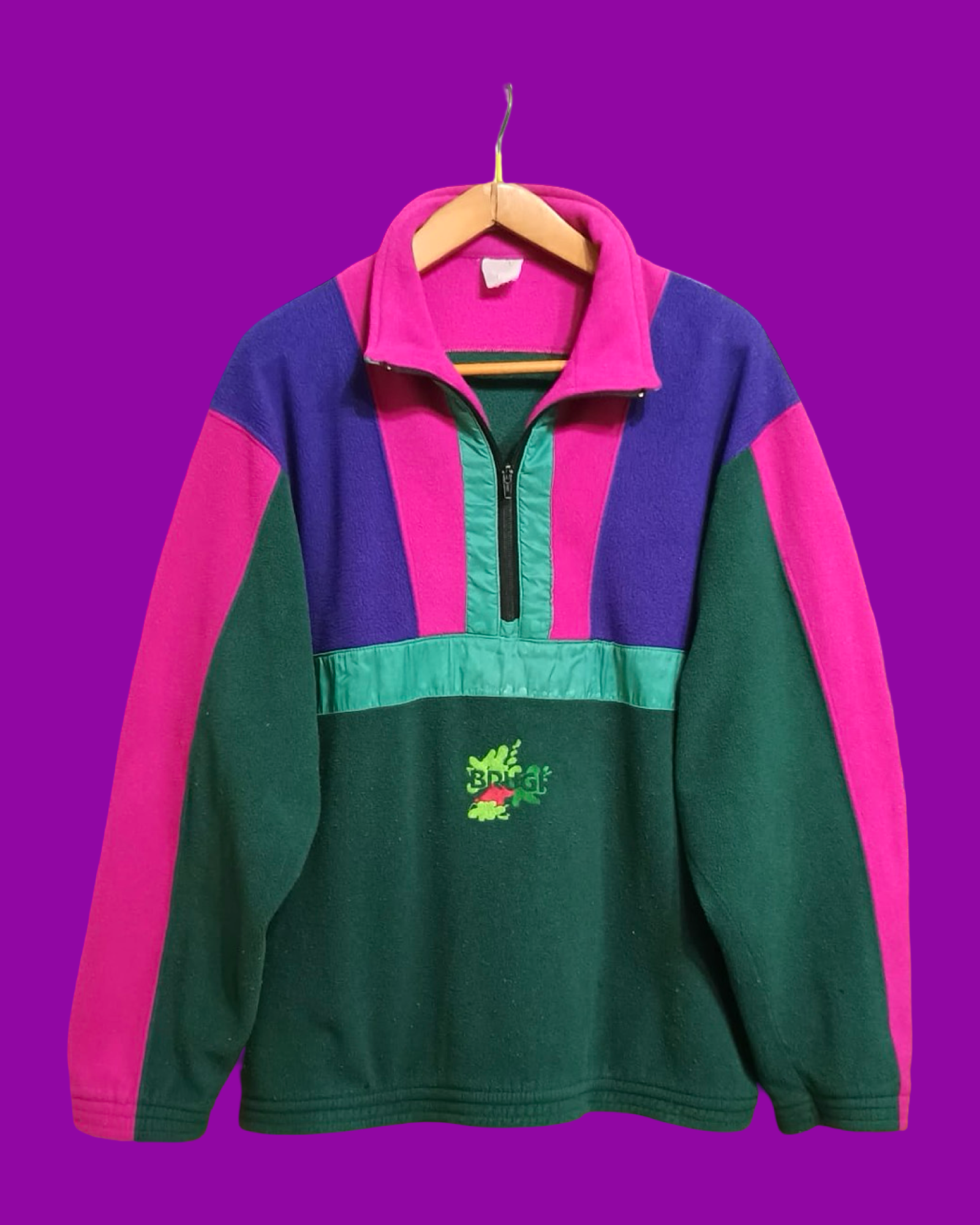 Vintage Multicolor Fantasy 90's Fleece Unisex Size L