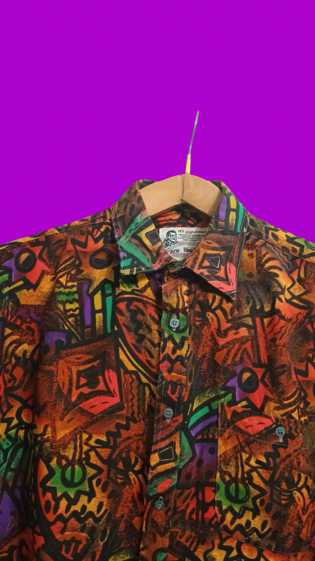 Vintage Multicolor Fantasy 90's Shirt Unisex Size M